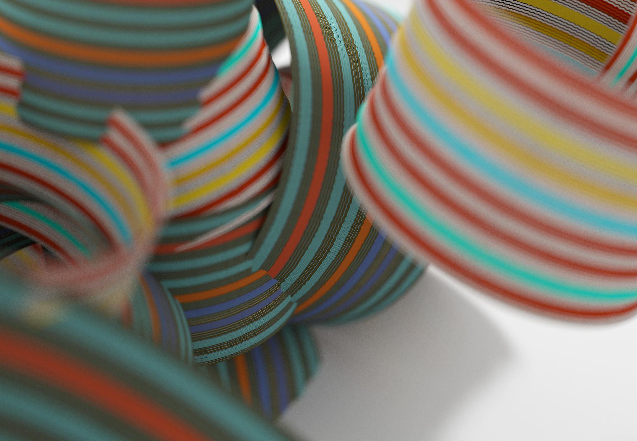 striped colorful shapes for graphic design.