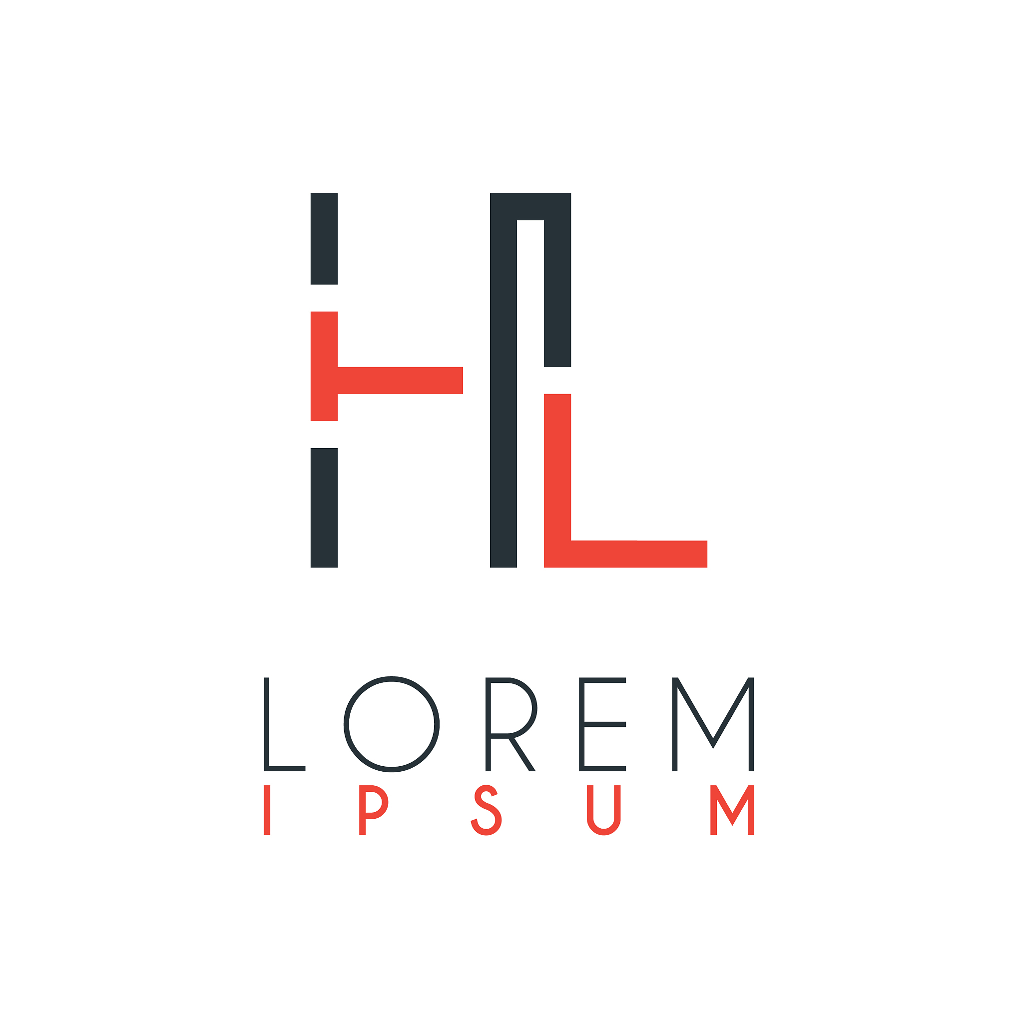 the logo between letter h and letter l or hl