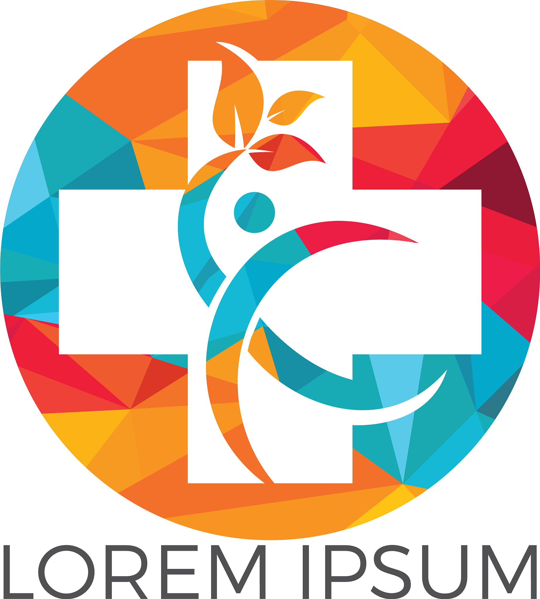 abstract medical logo design