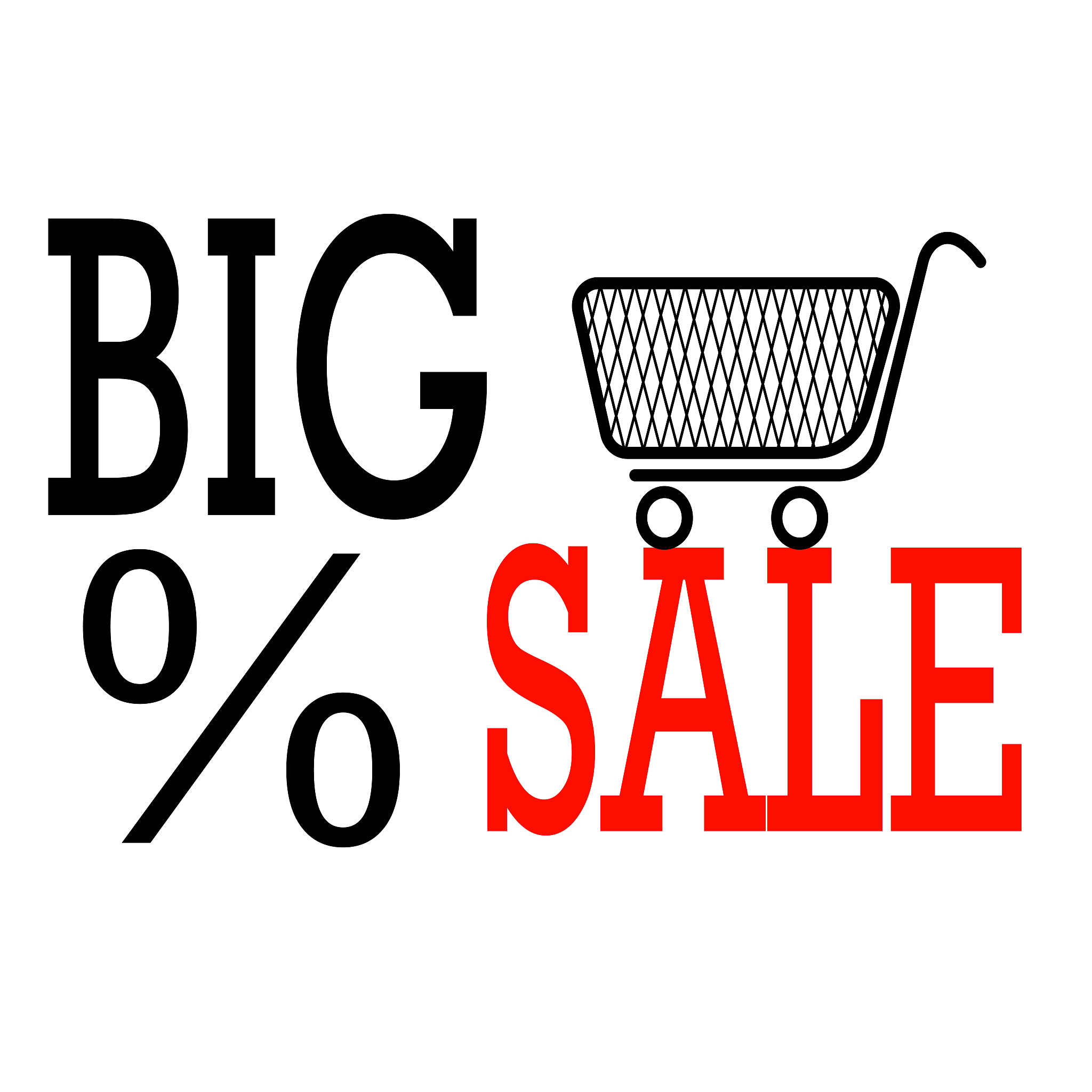 big sale label