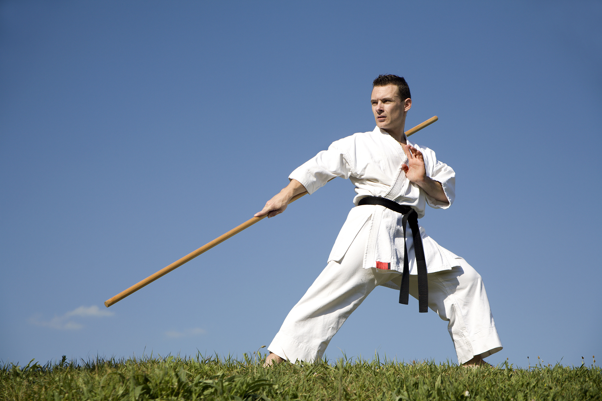 karate - training in kimono