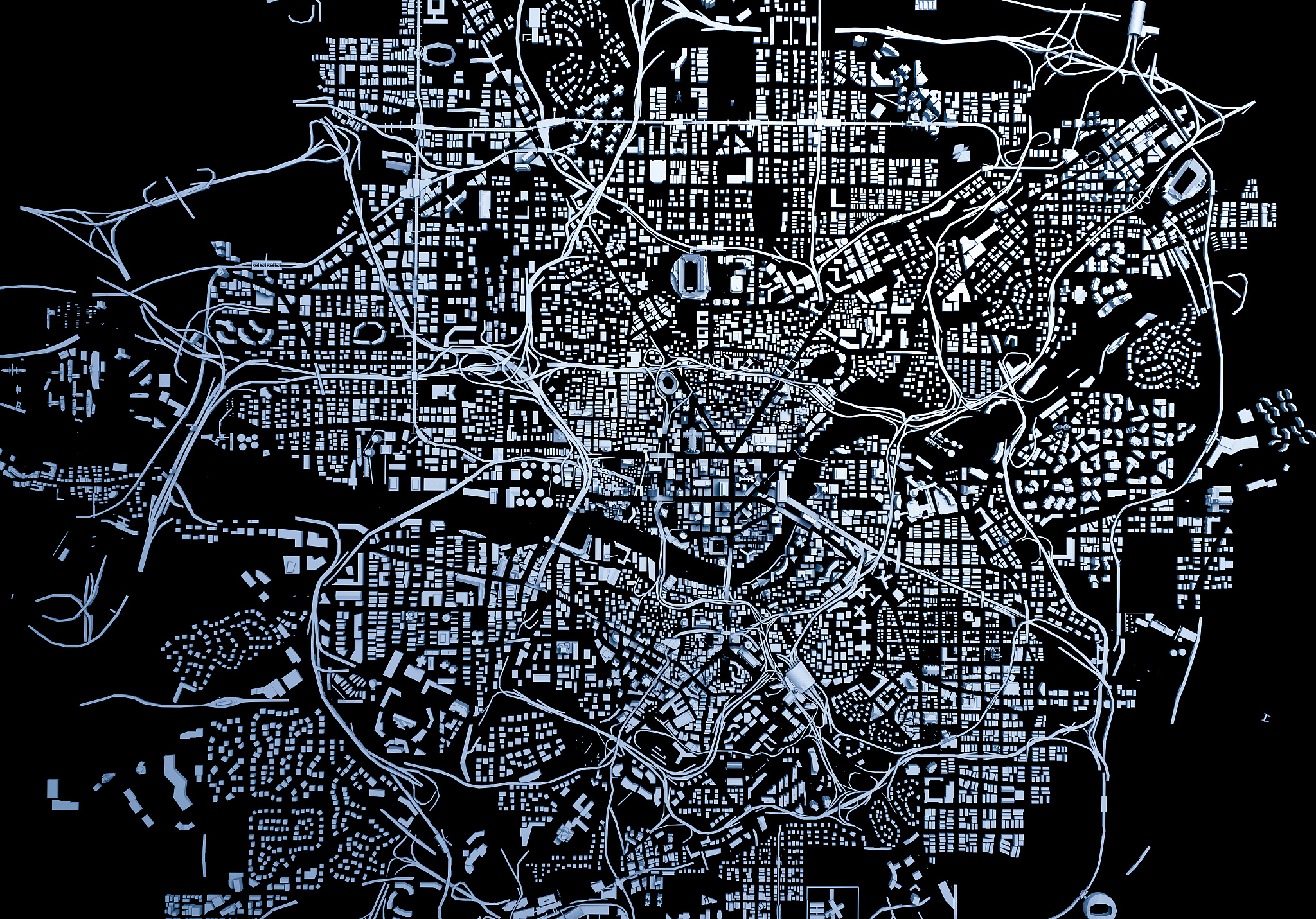 city buildings 3d illustration