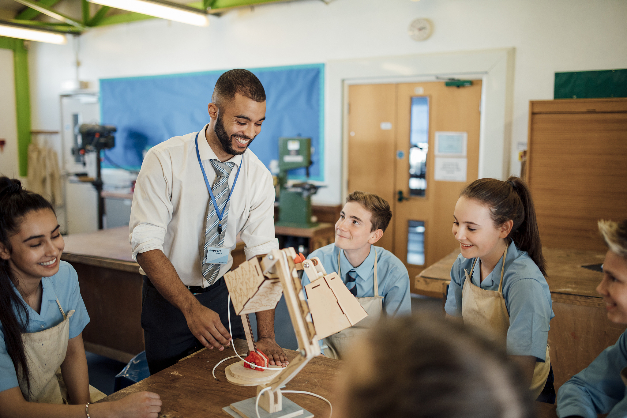 improve sentenceThe fair will feature 50 booths showcasing STEM projects created by middle school students