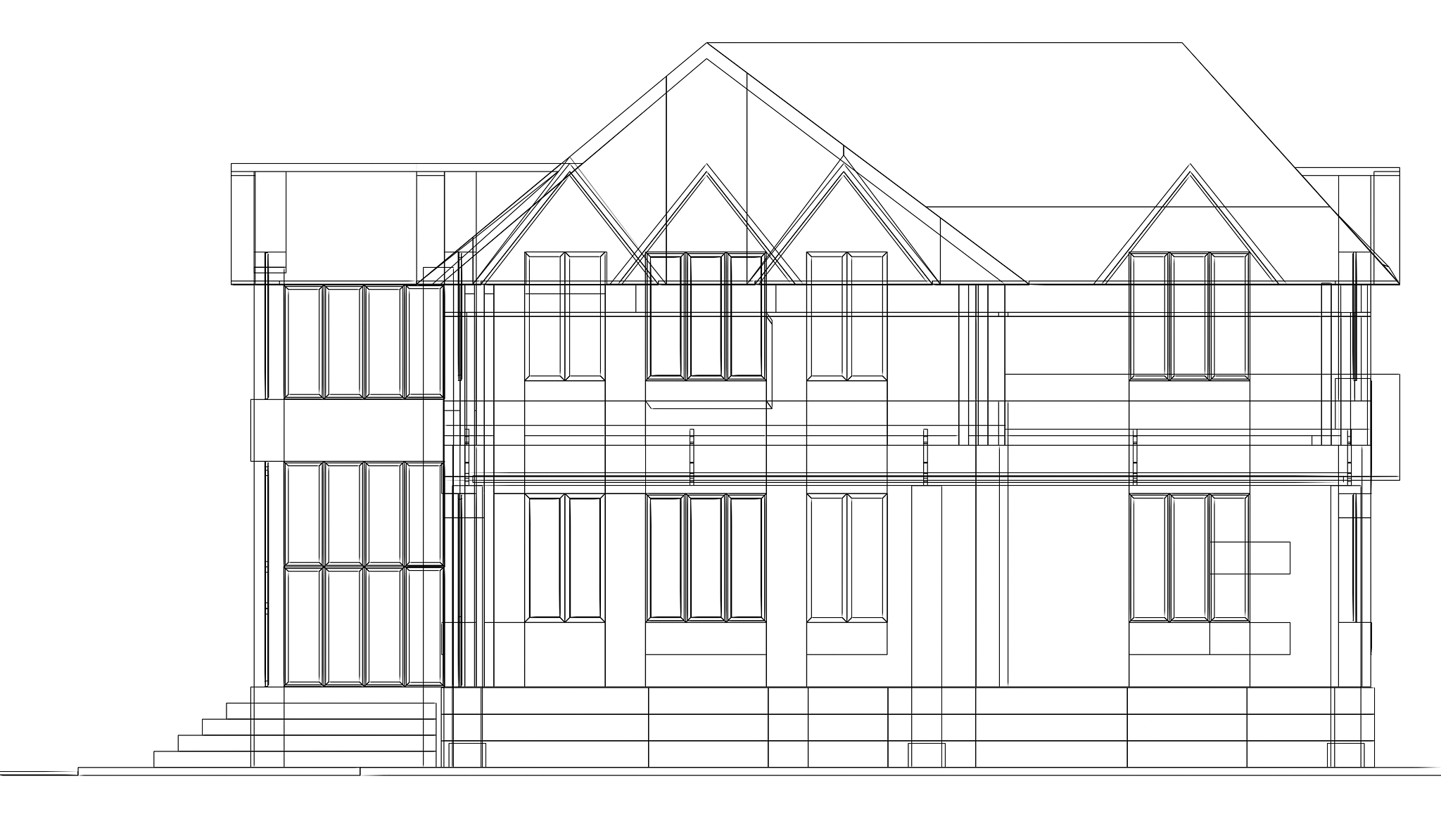 sketch of house