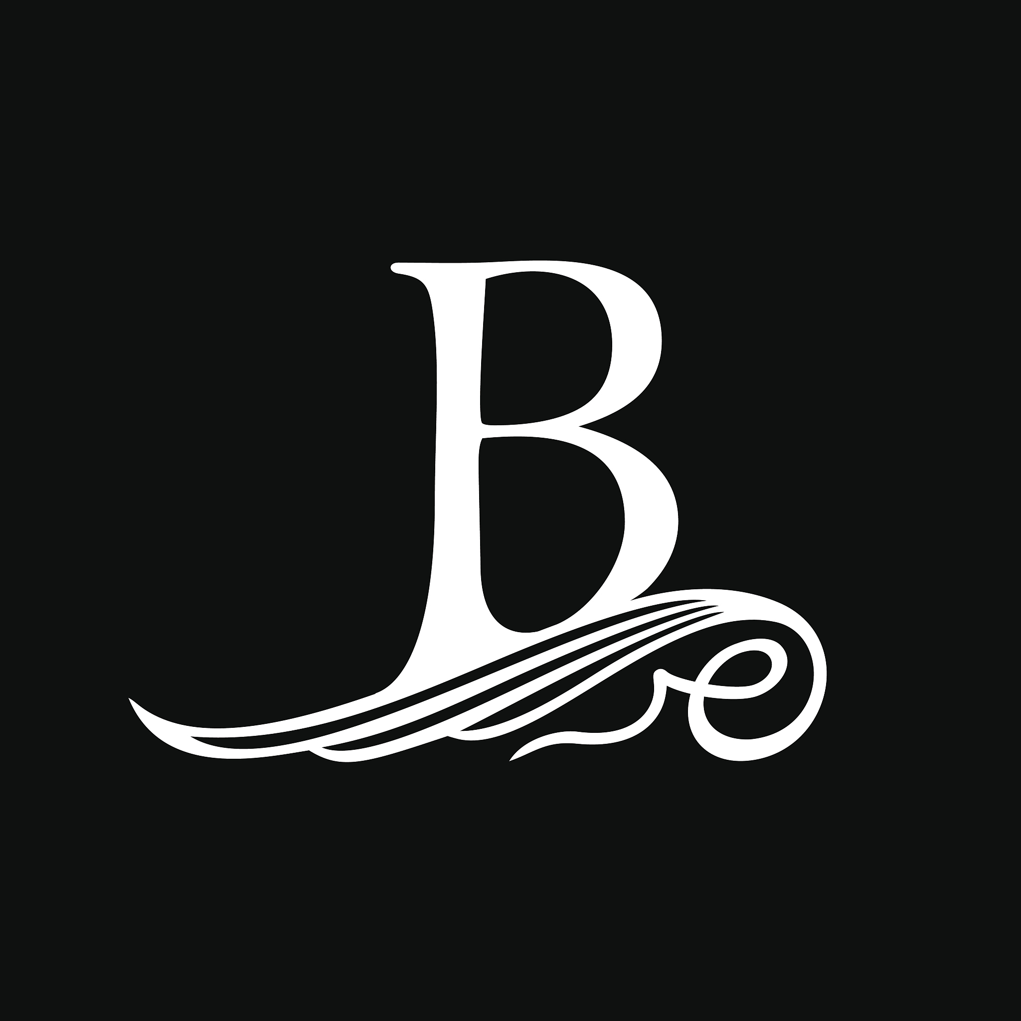 capital letter b for monograms, emblems and logos. beautiful fil