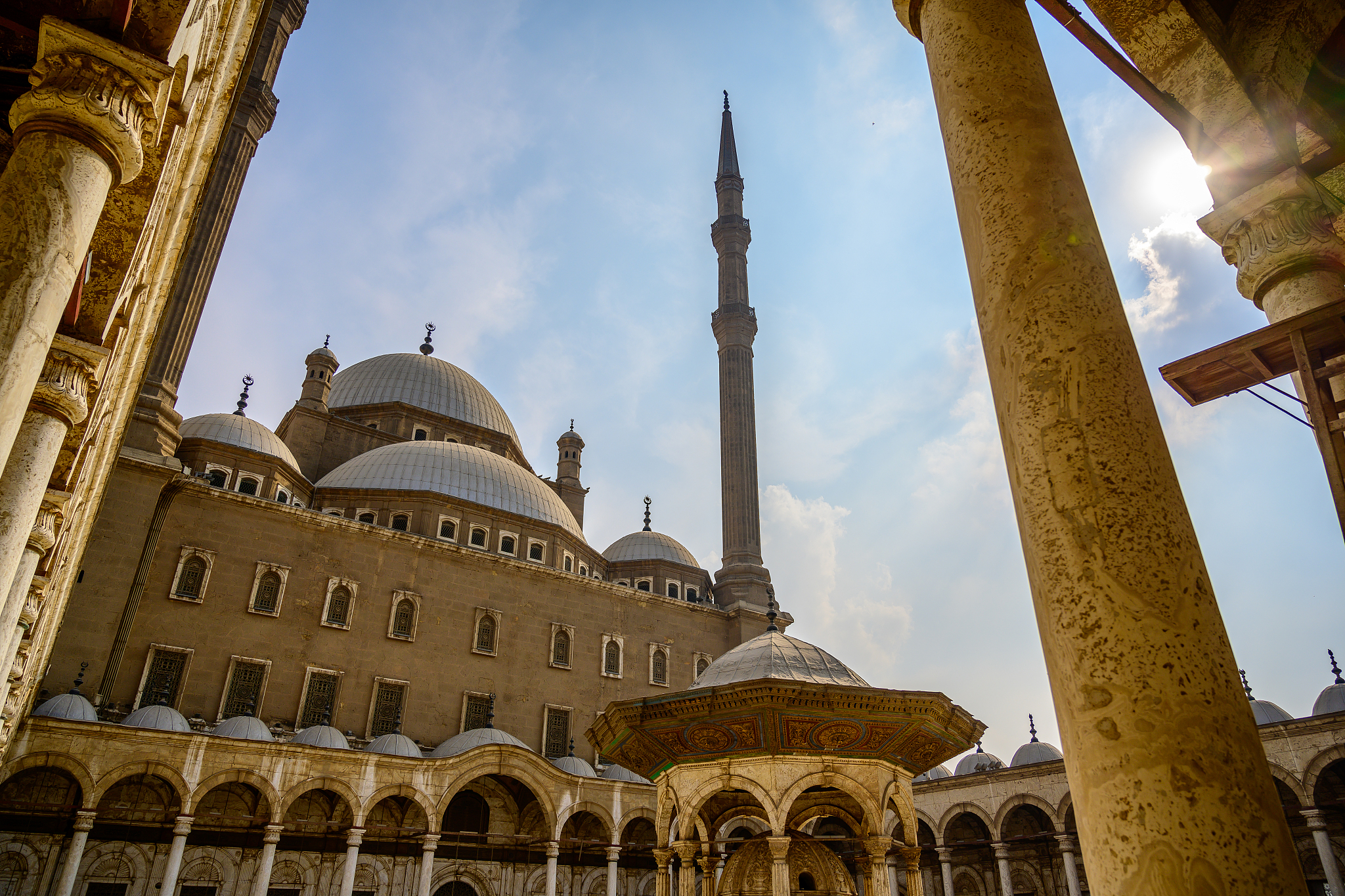 the mosque of muhammad ali pasha in cairo, egypt