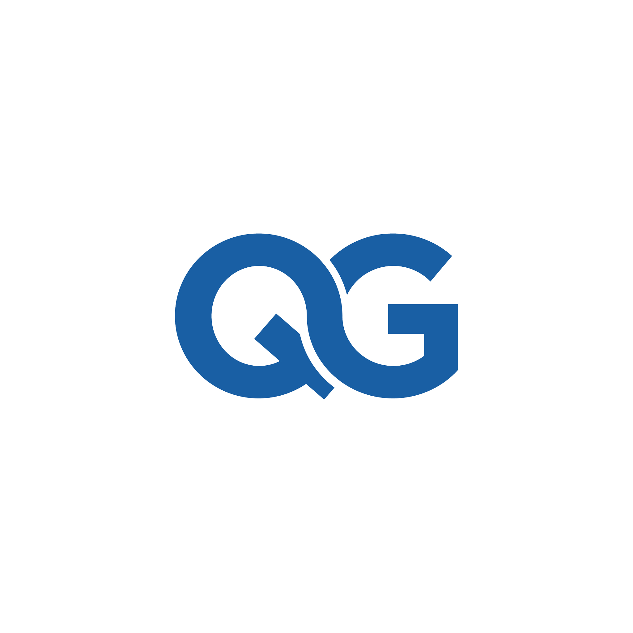 initial letter qg or gq logo design template
