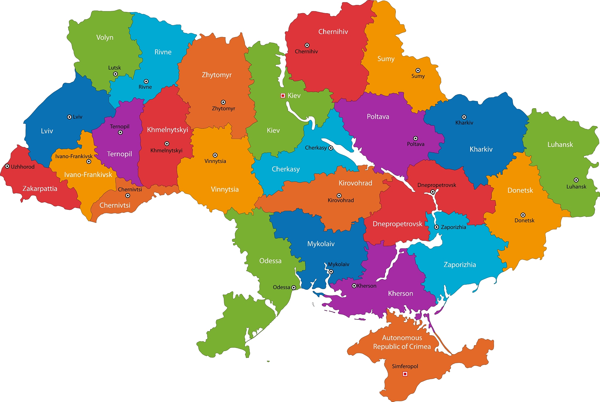 ukraine map