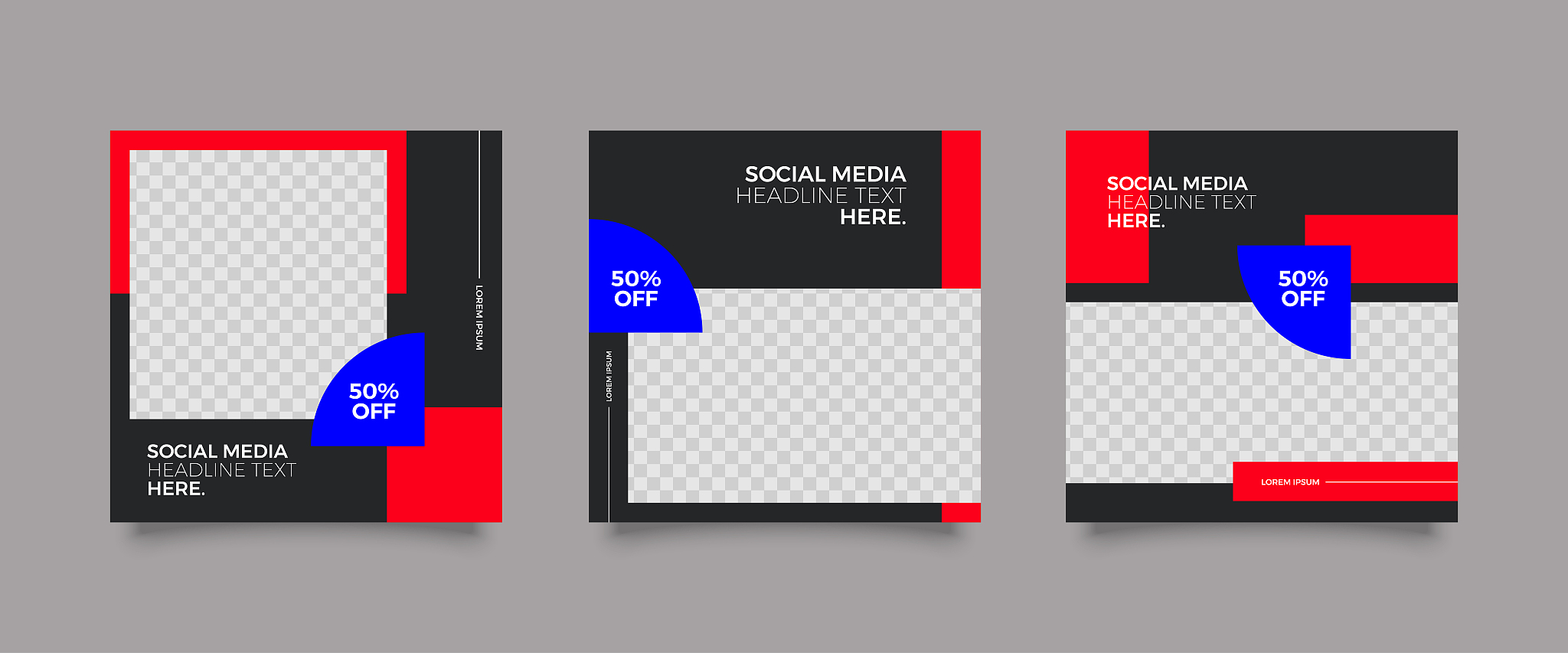 modern fashion social media post template