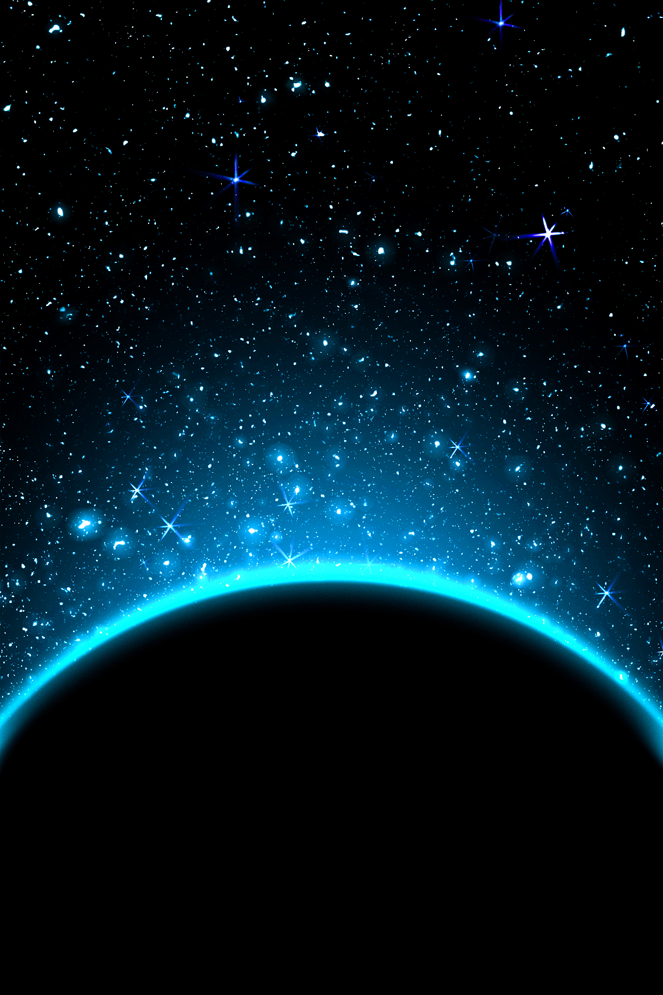 amazing scientific background - total solar eclipse in dark red 
