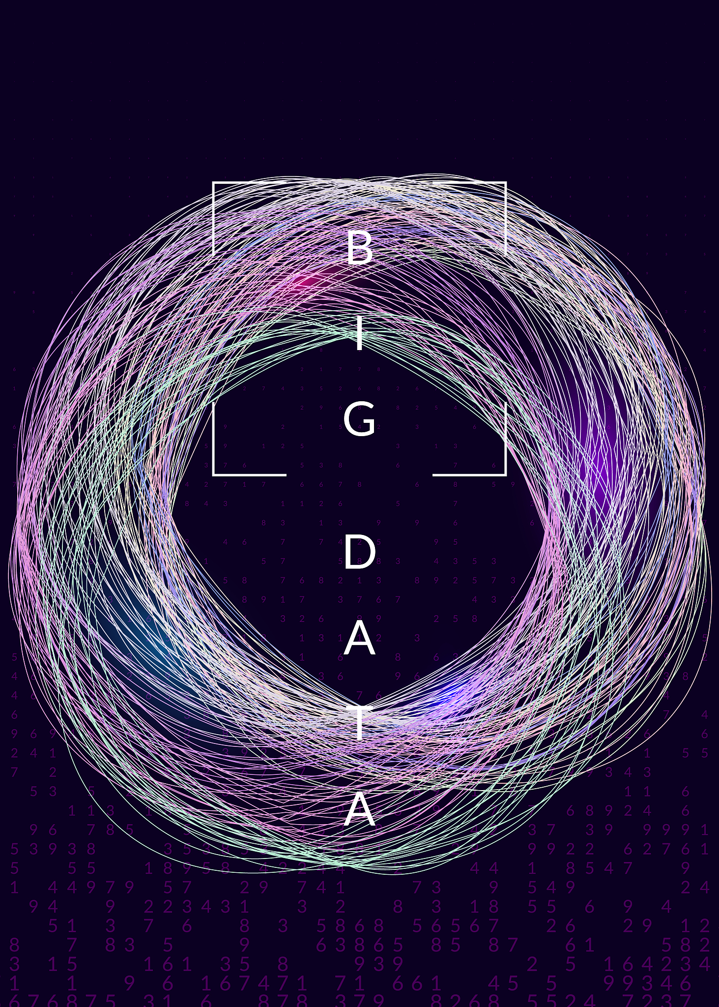 digital technology abstract background. artificial intelligence,