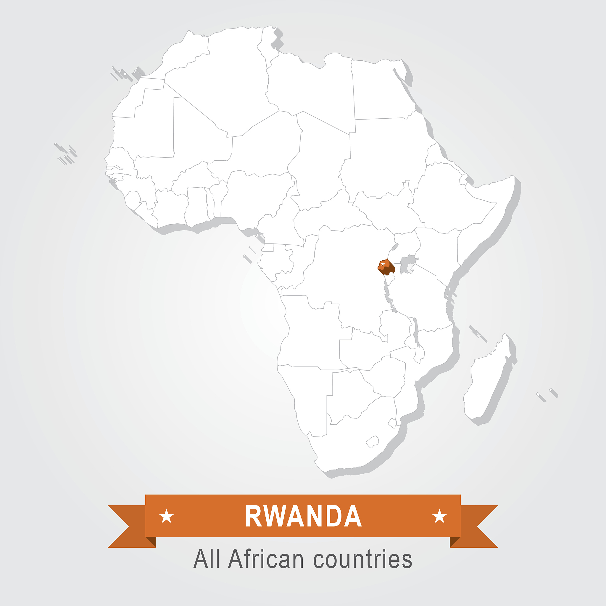 rwanda. all the countries of africa.
