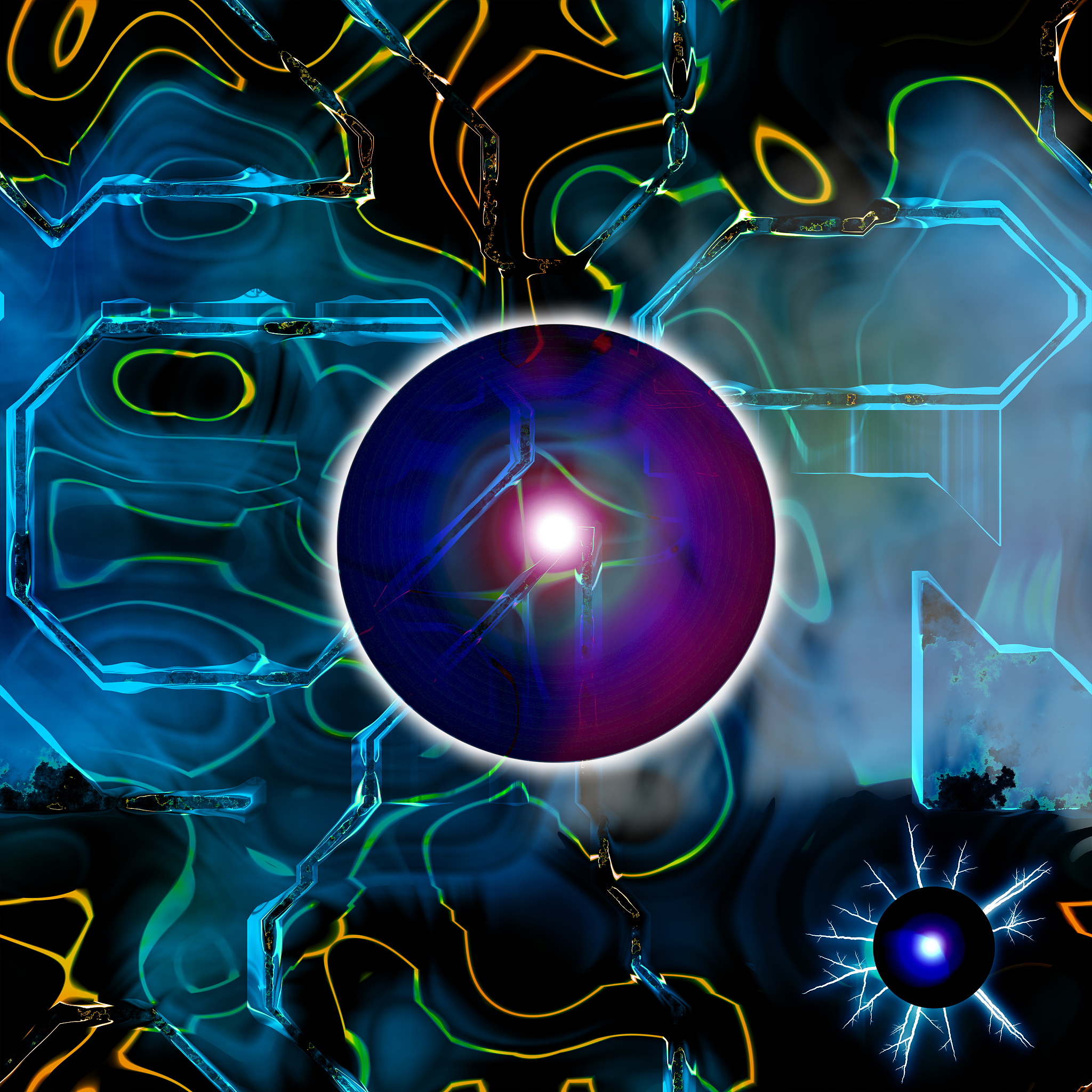 red modern futuristic abstract image
