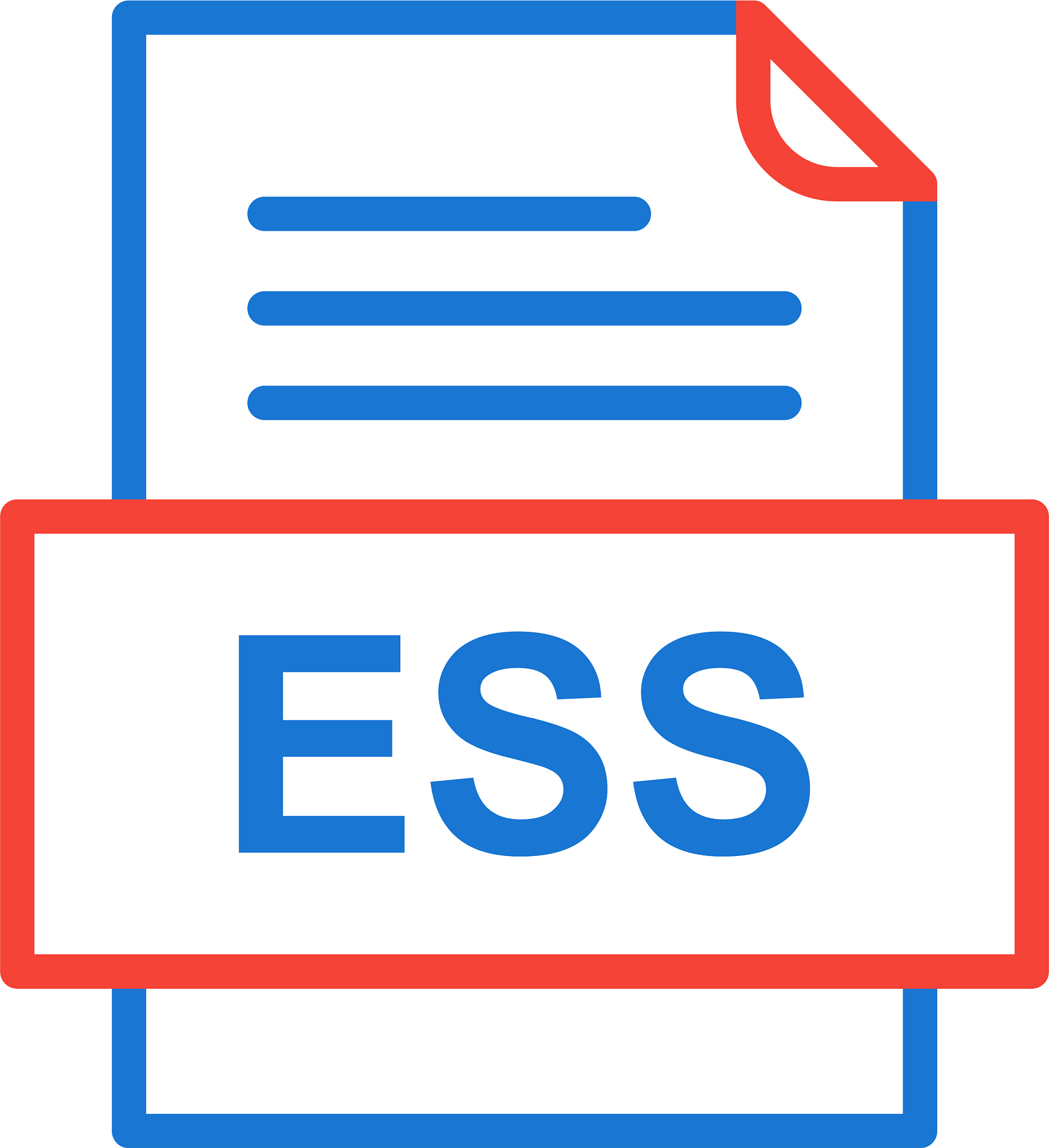 ess file document icon