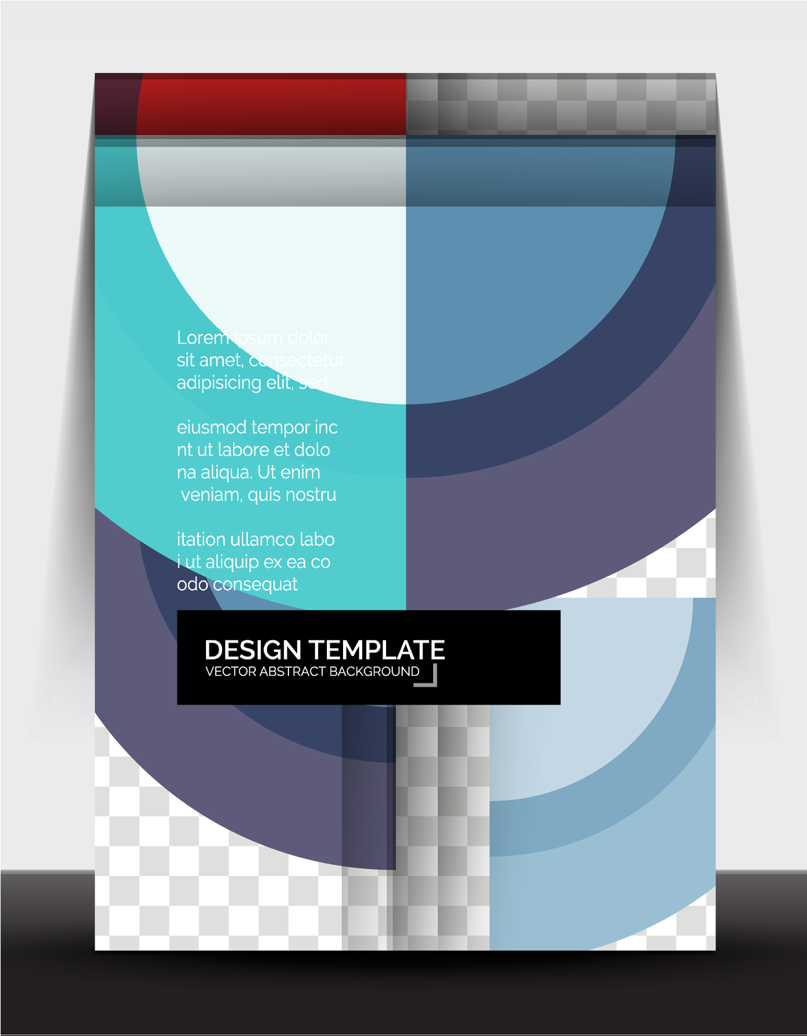 circle design a4 flyer print template annual