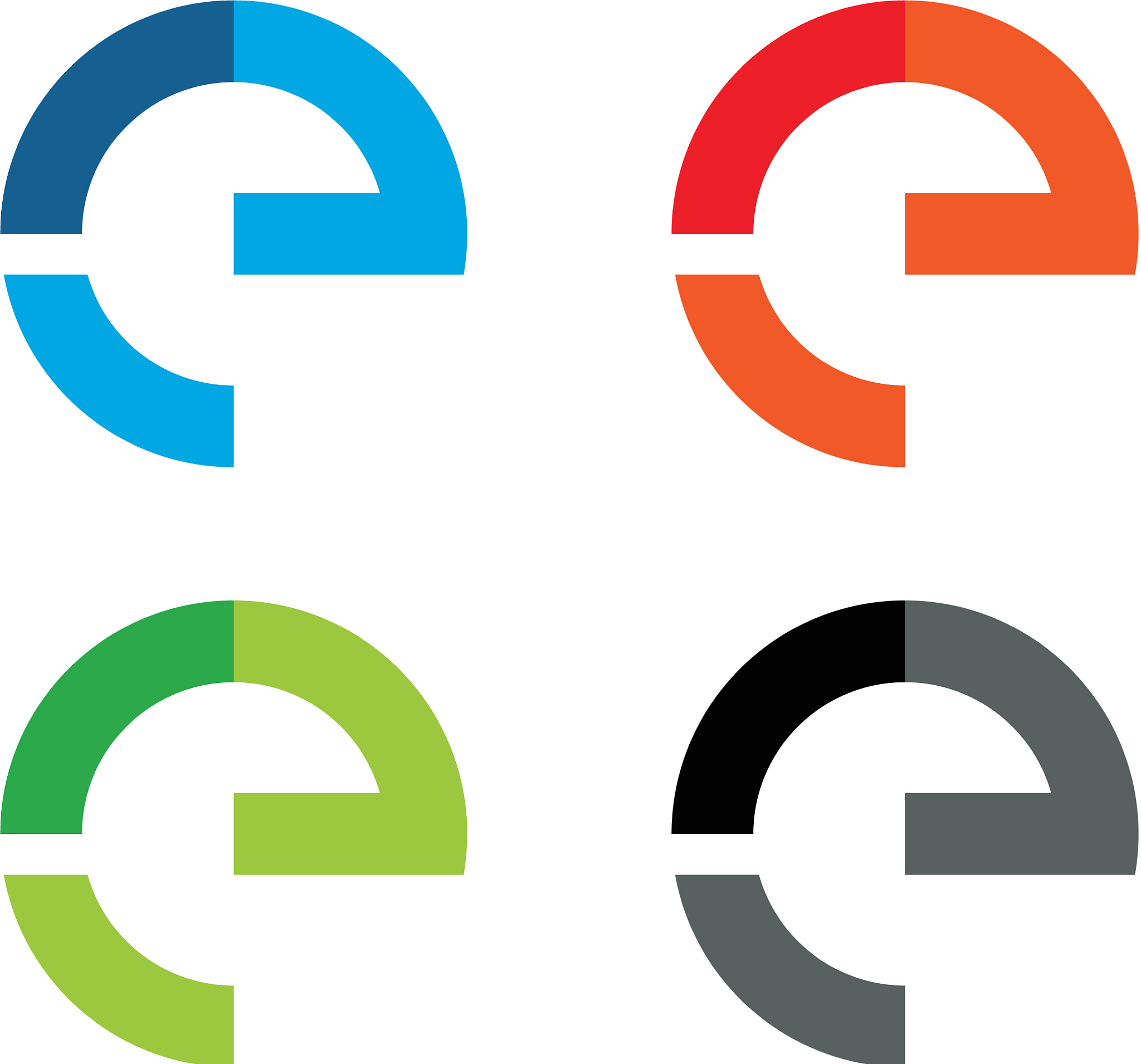 set e letter logo template