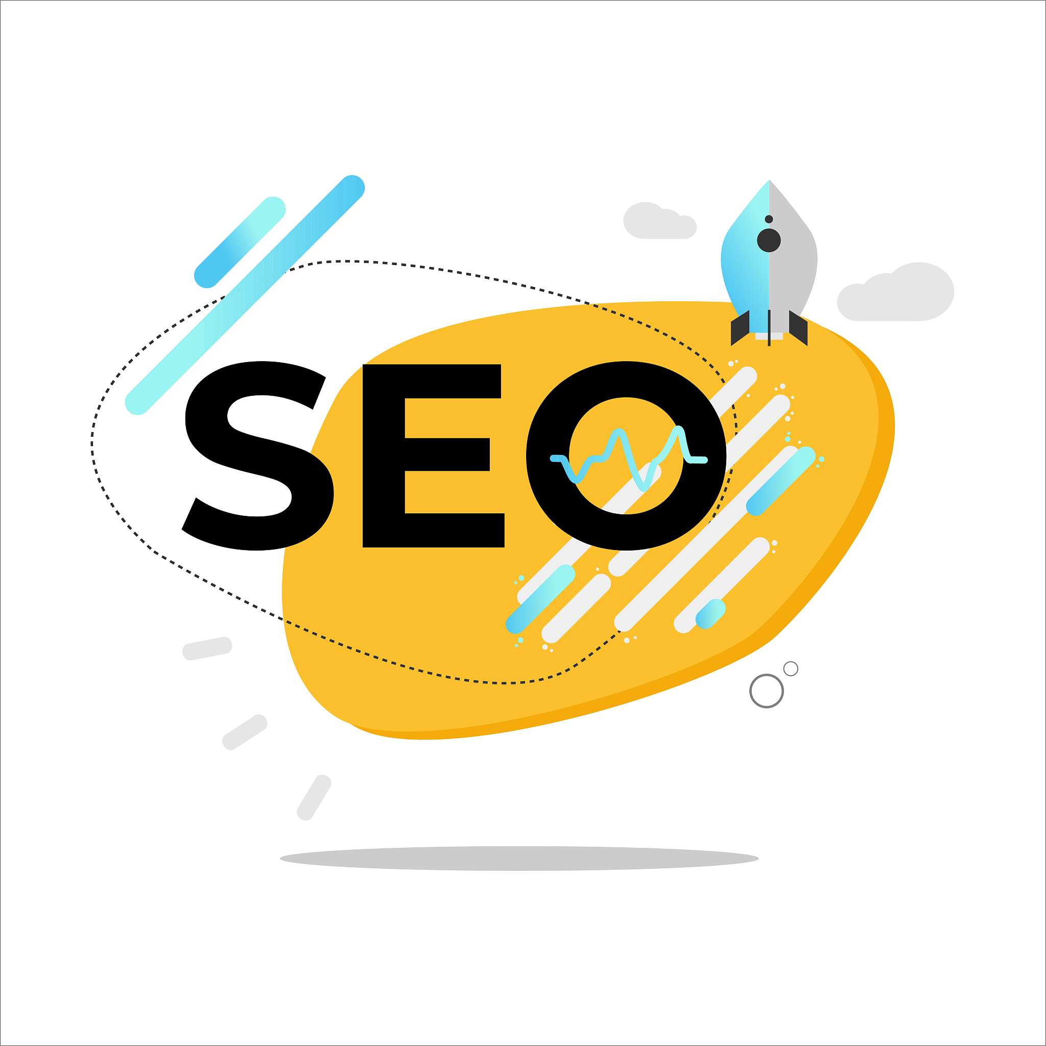 seo abstract idea with element