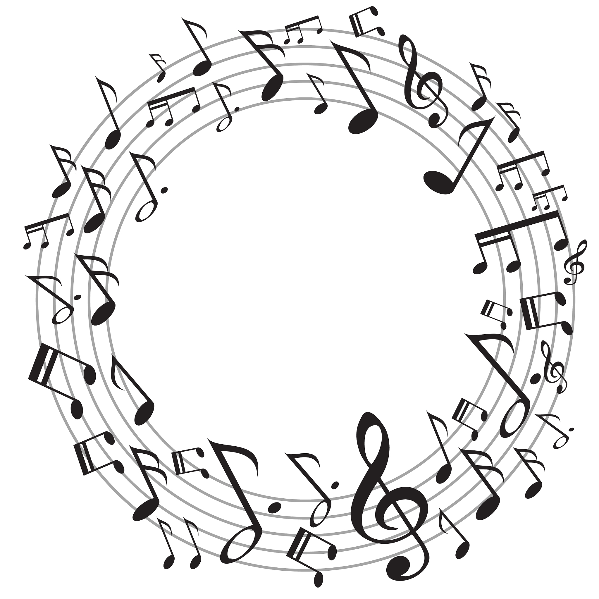 circle music notes