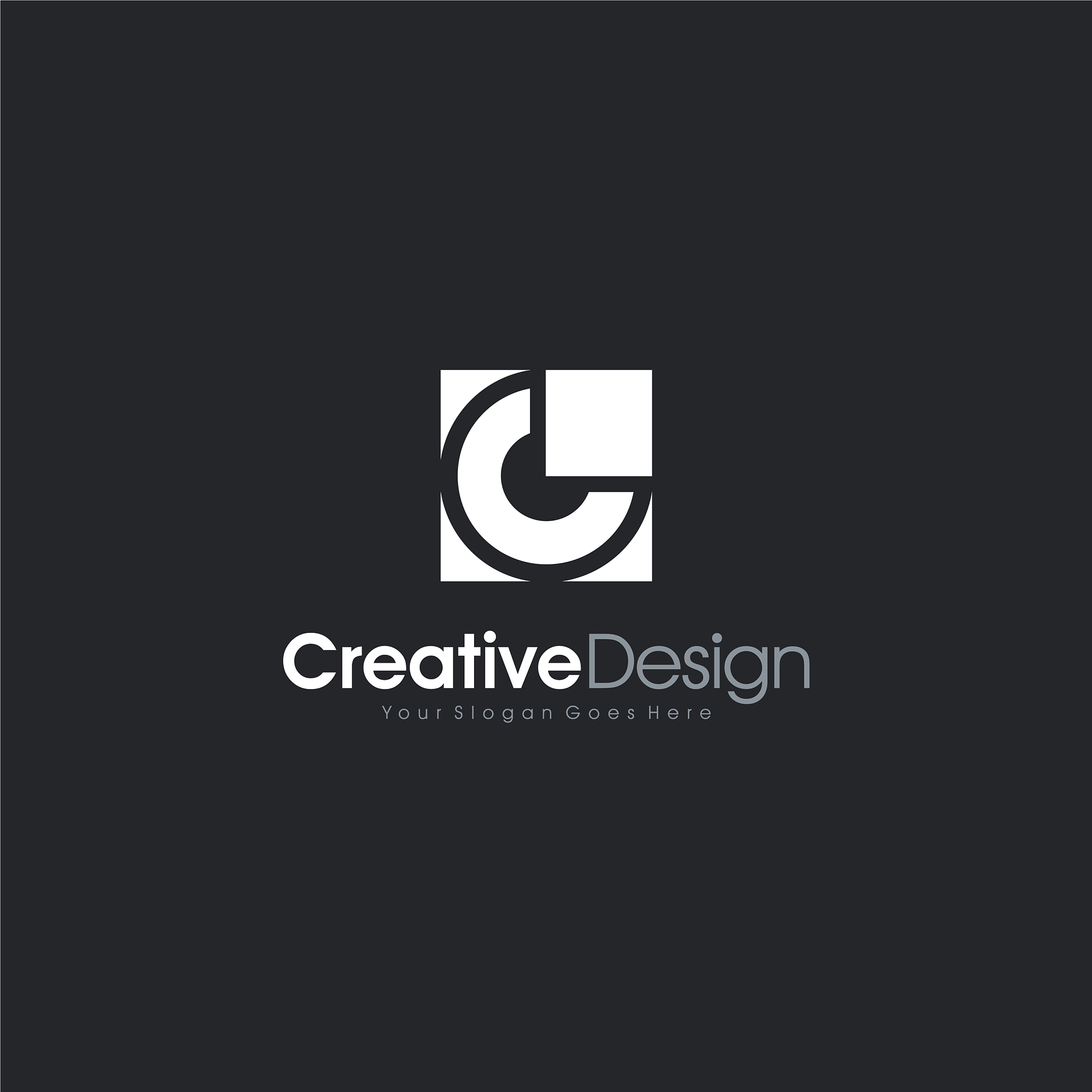 initial c letter abstract logo template design