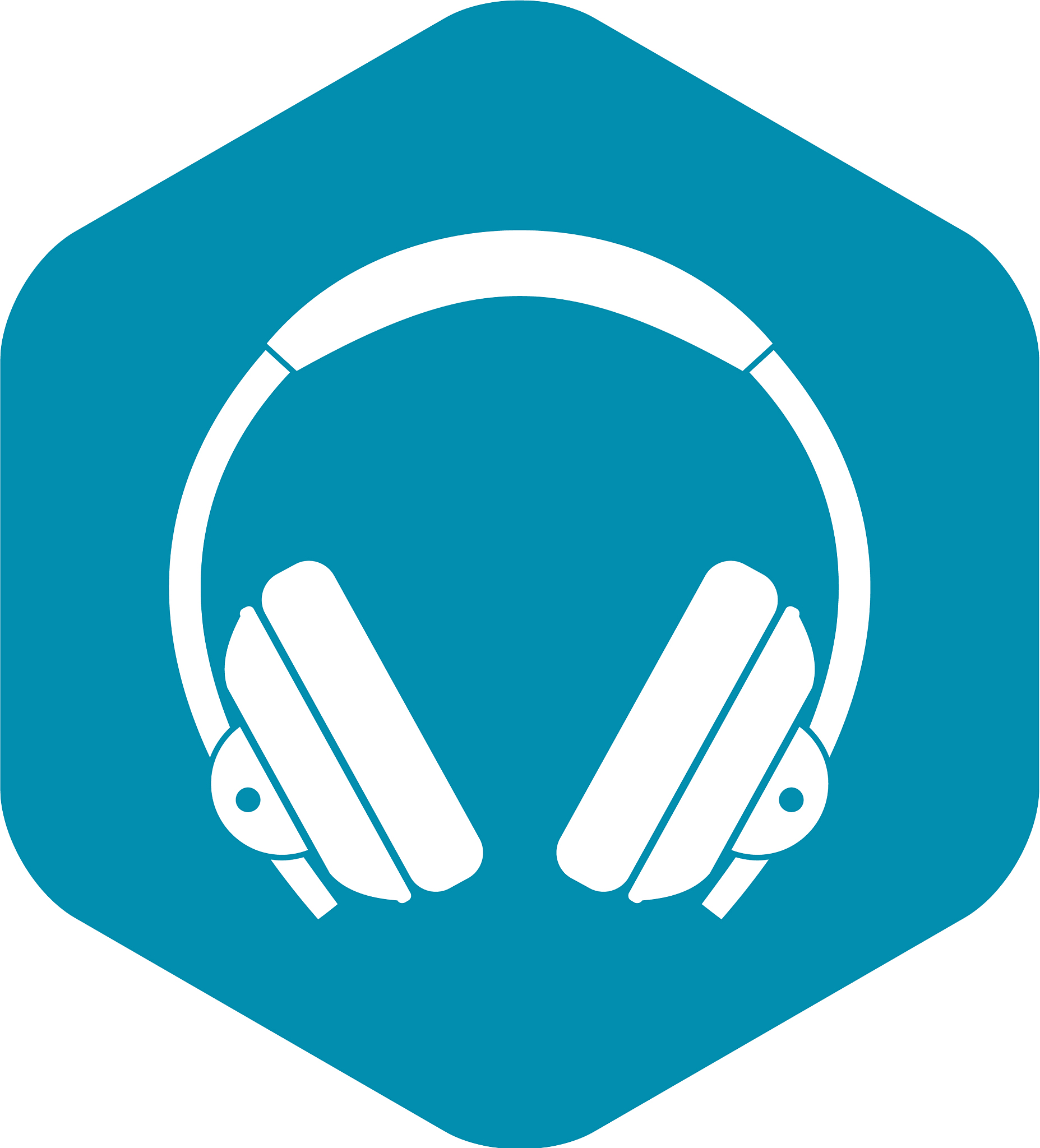 headphone icon simple style