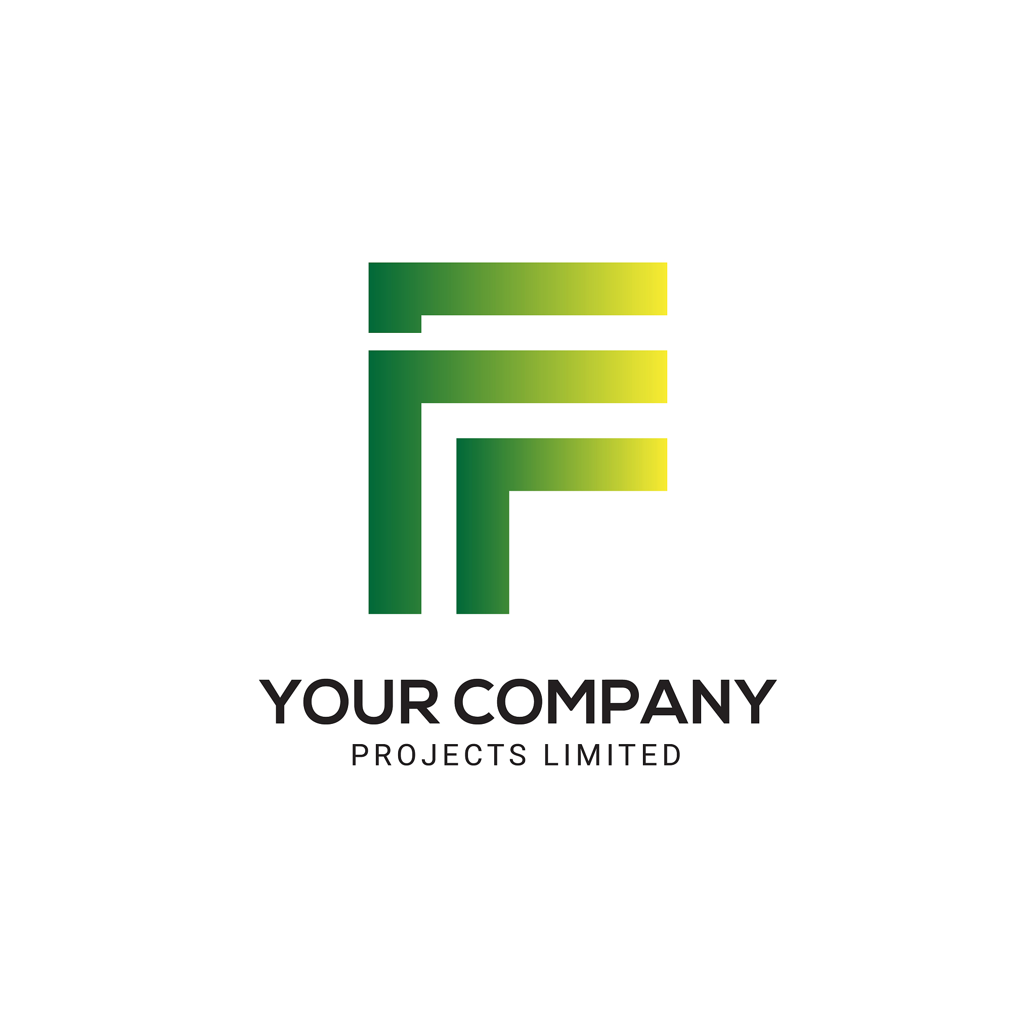 modern f, creative f, abstract f letter logo design template