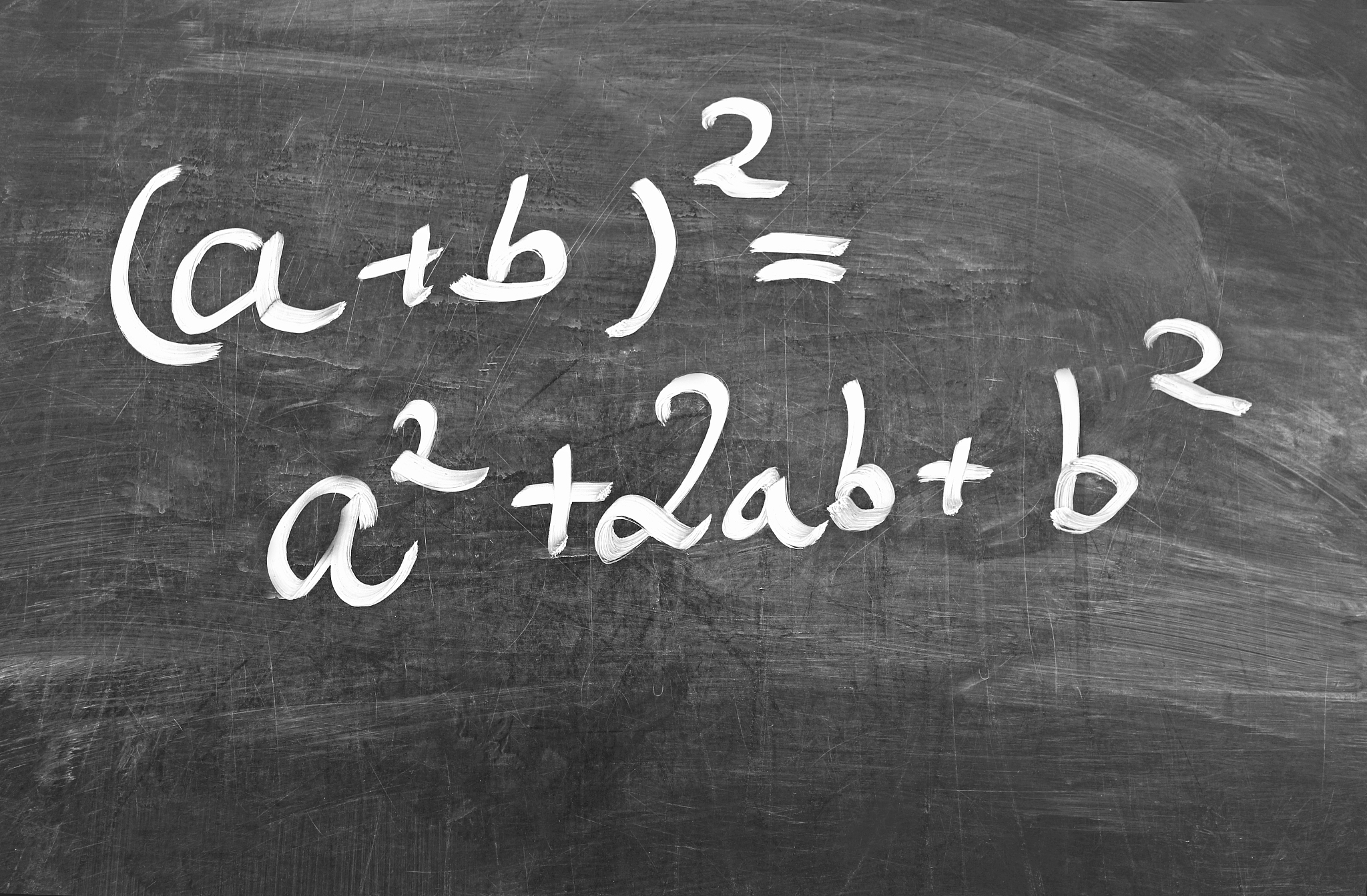 first binomial formula on blackboard