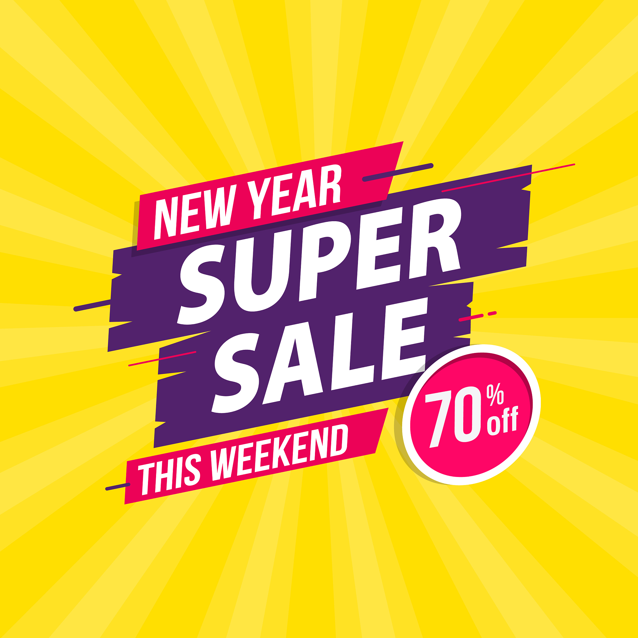 new year sale banner