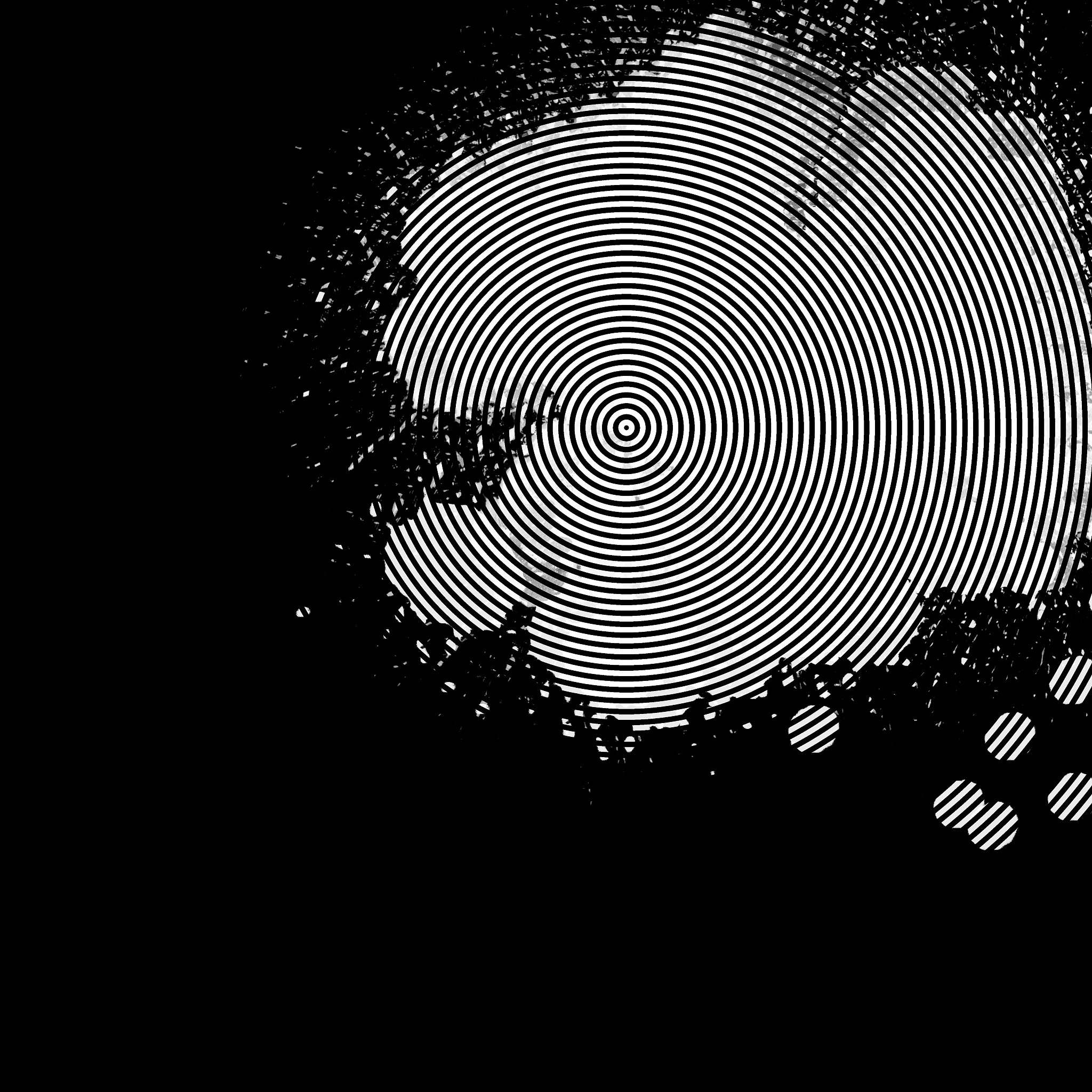 grunge random shape asymmetric monochrome black and white design
