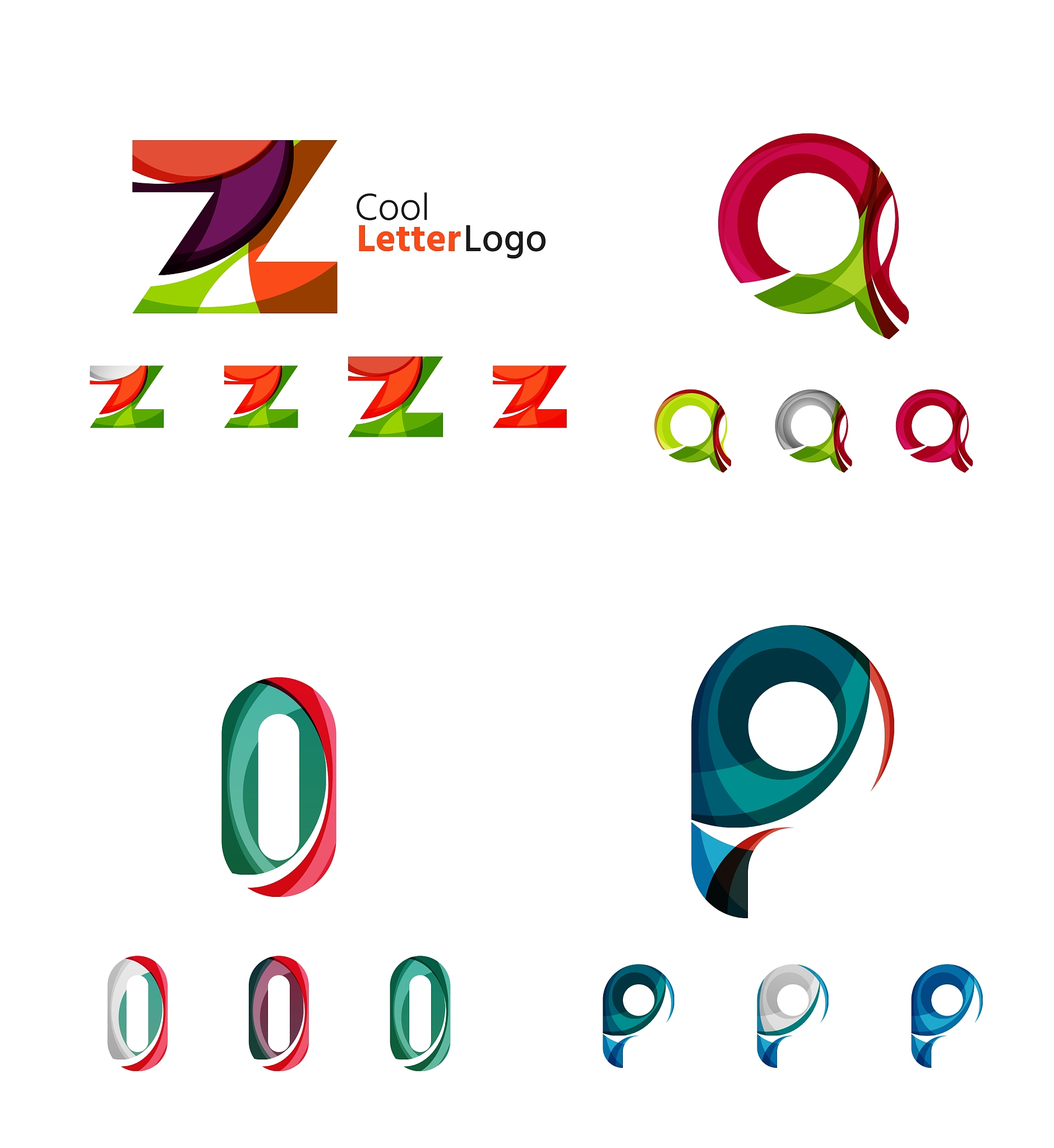 letter business emblem collection