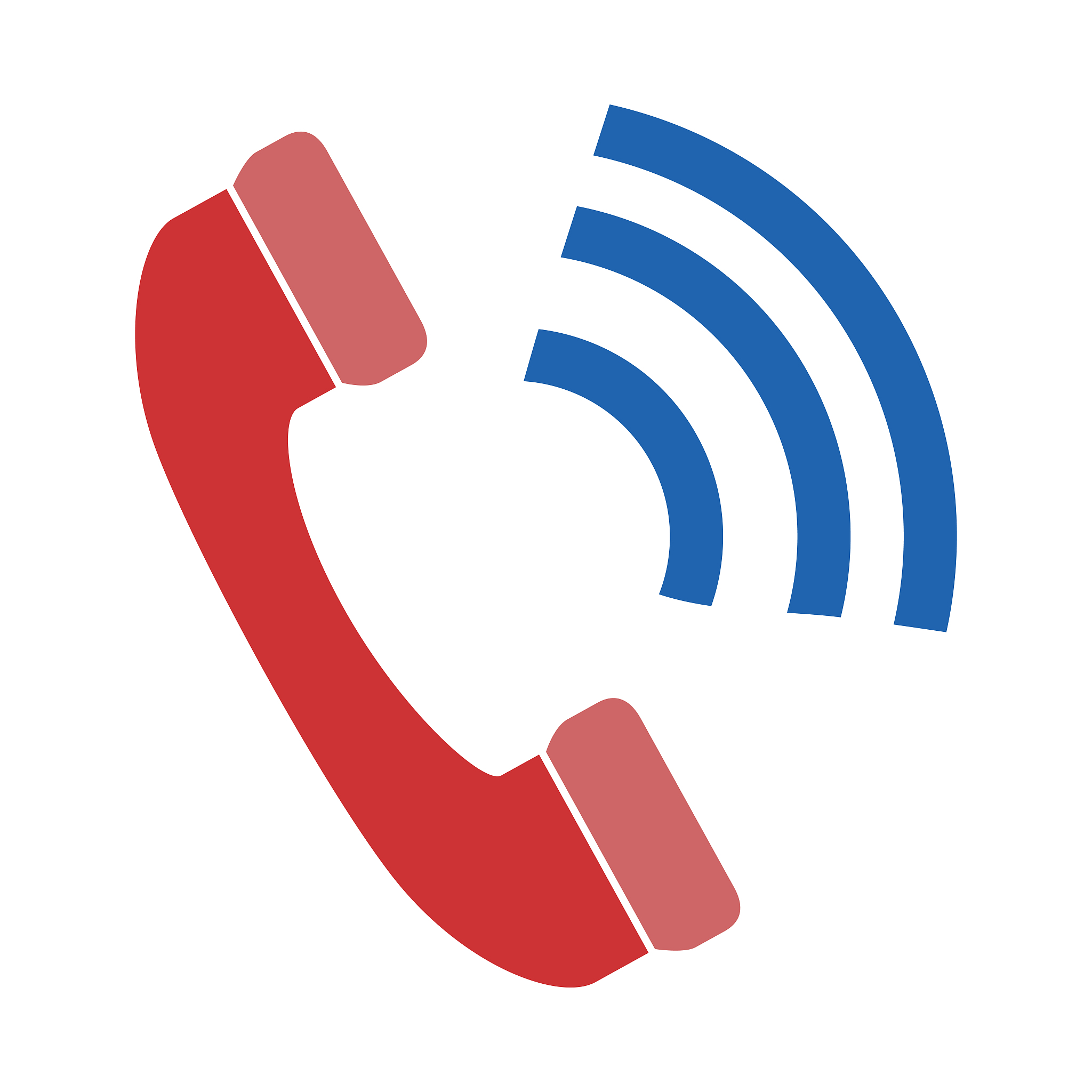 telephone service with waves signal