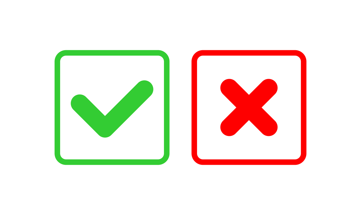 $checkmark$代表什么意思