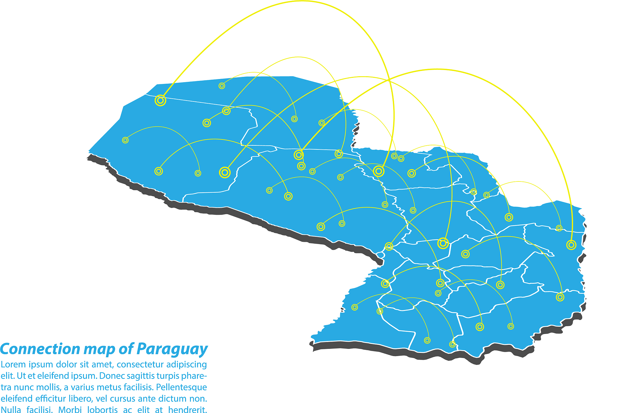 modern of paraguay map connections network design