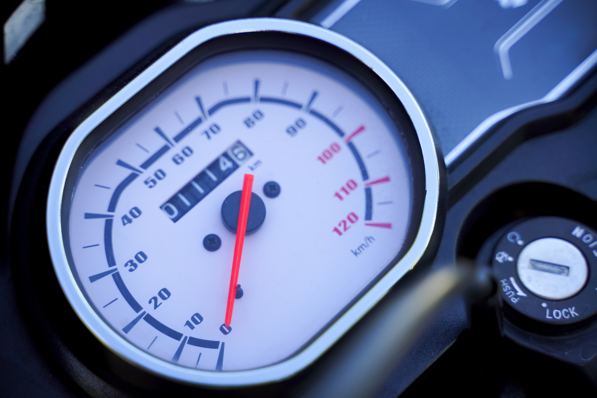 new bike speed meter , speed meter showing zero speed