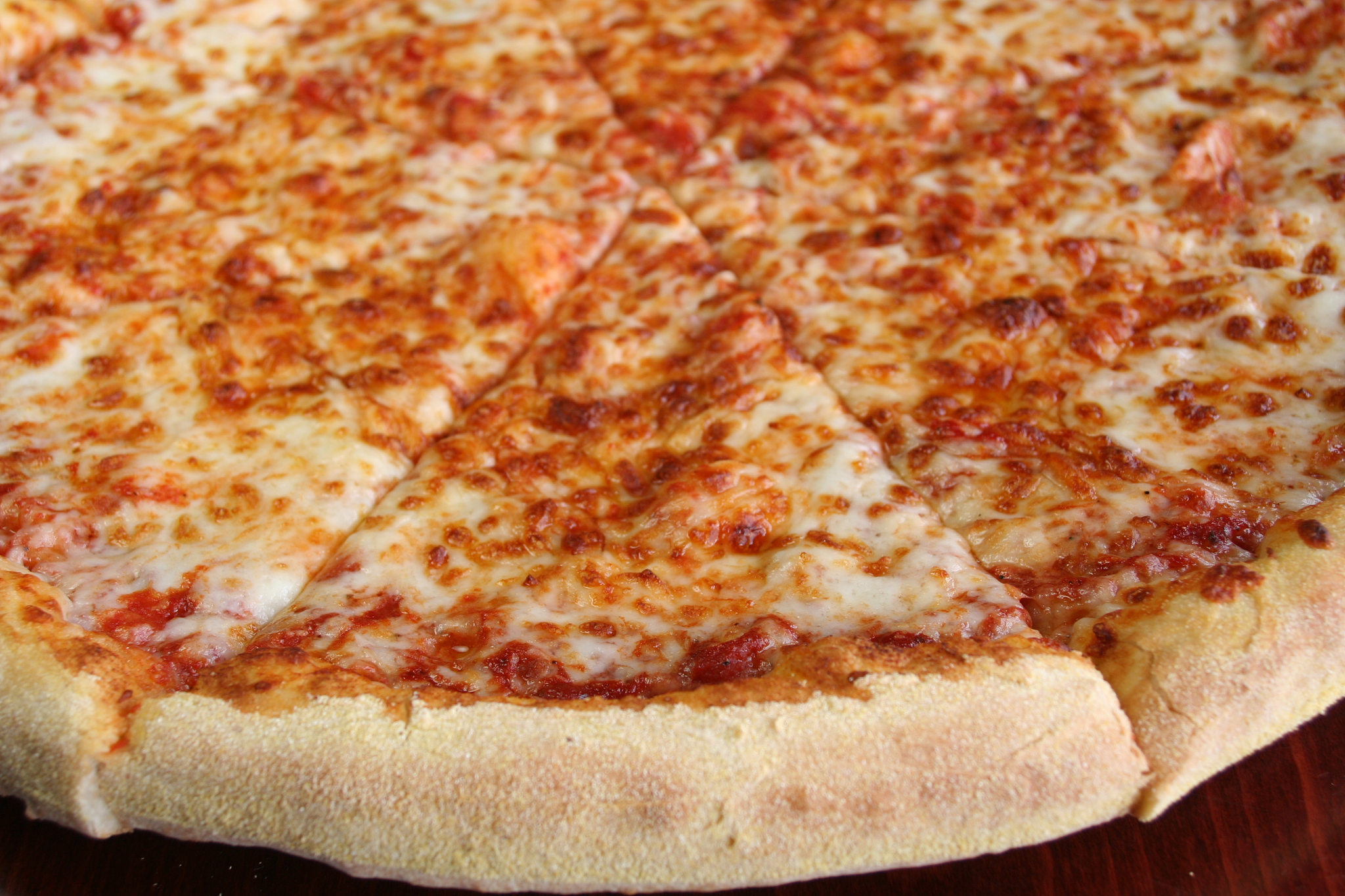 cheese pizza closeup
