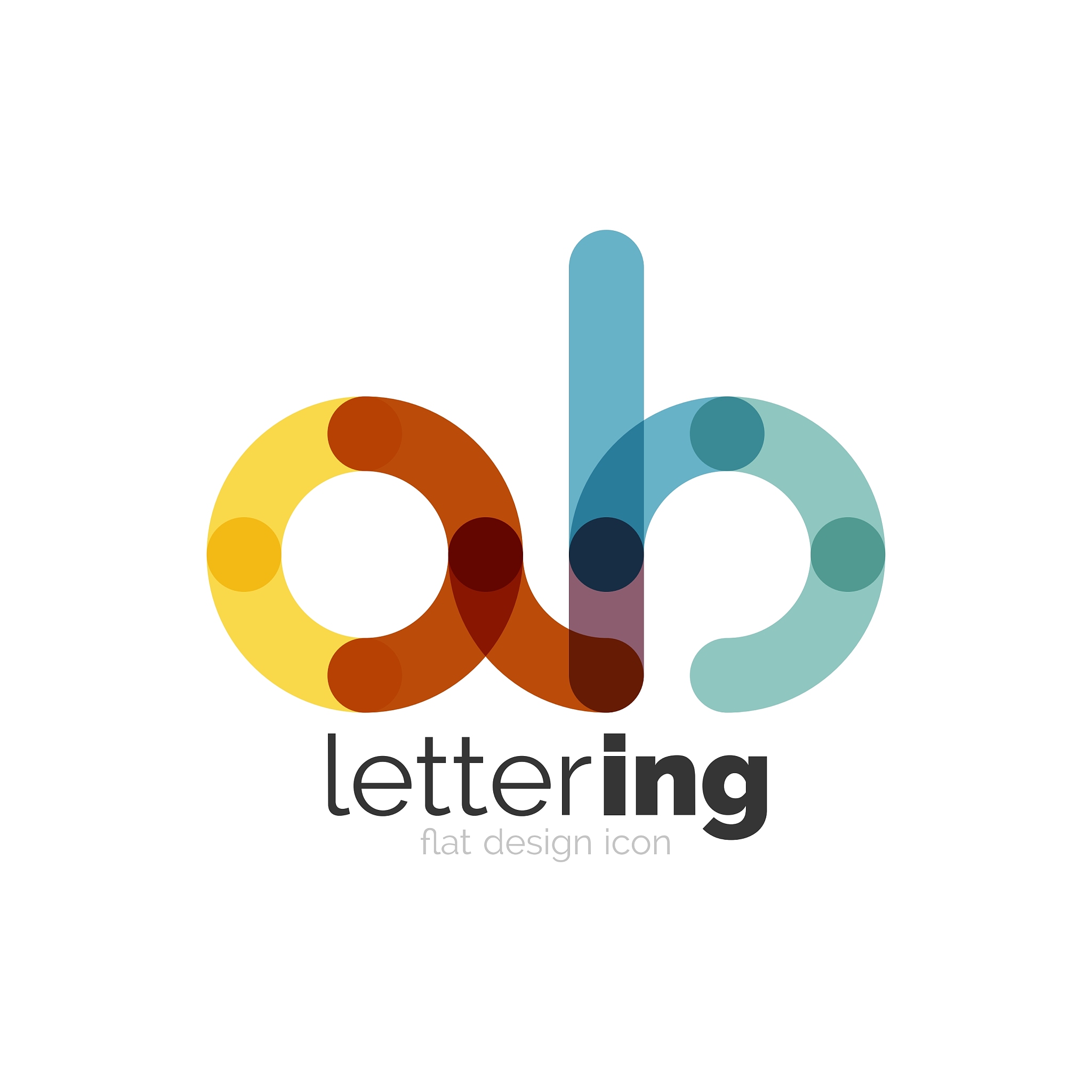 linear business logo letter