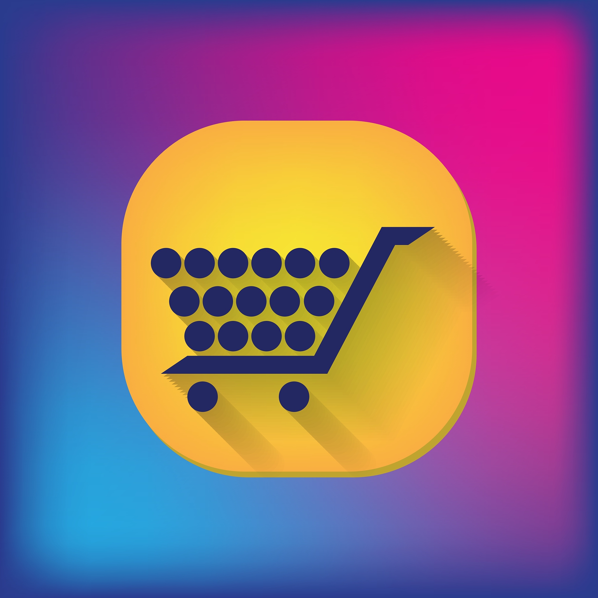 shopping cart icon vextor
