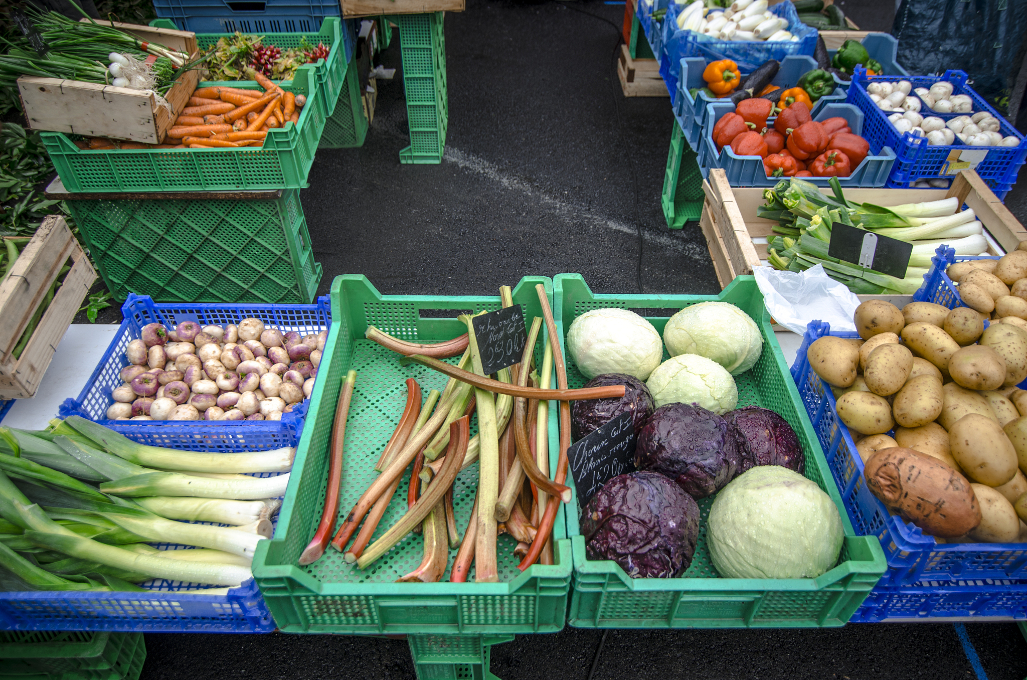 vegetable market in northern france