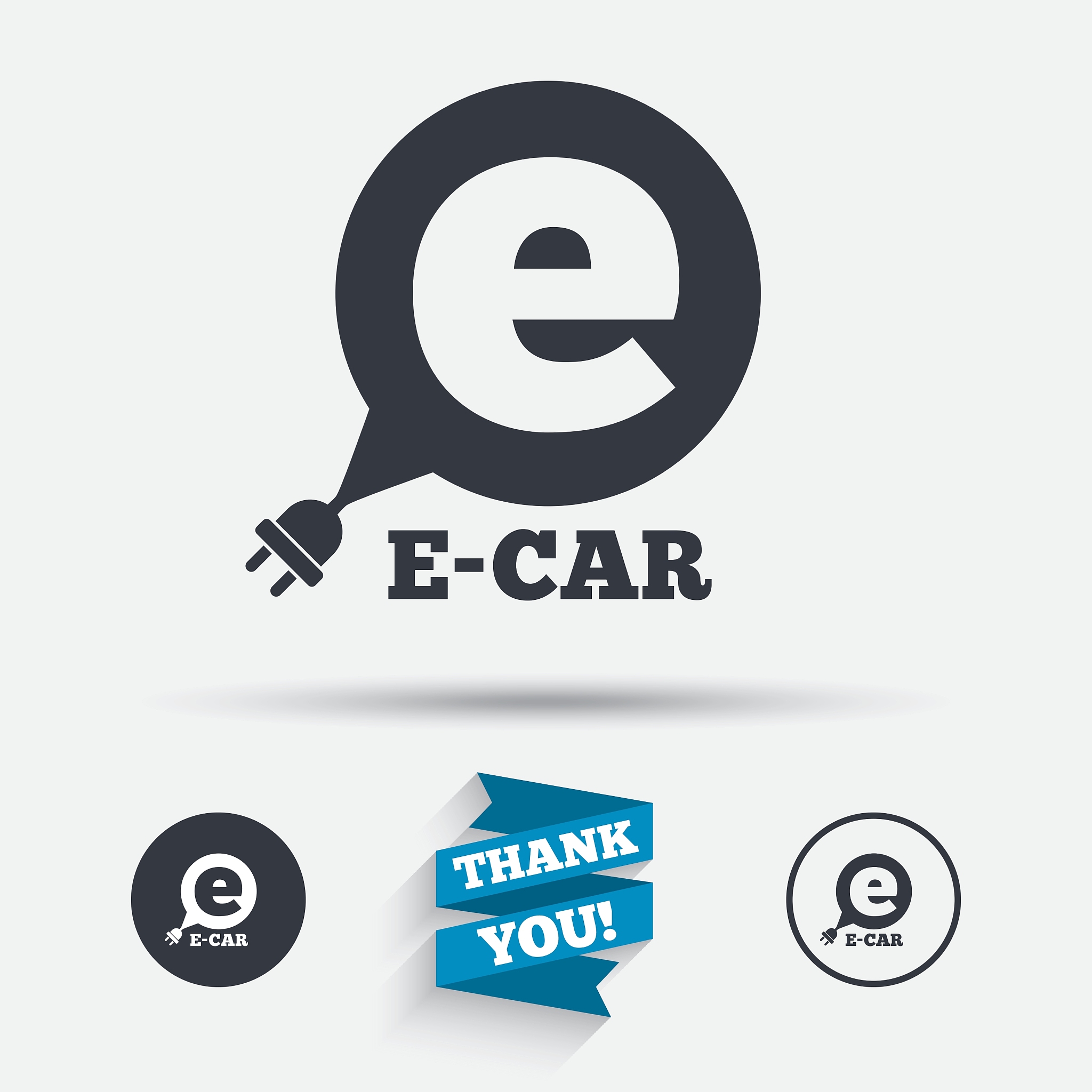 electric car sign icon electric vehicle symbol