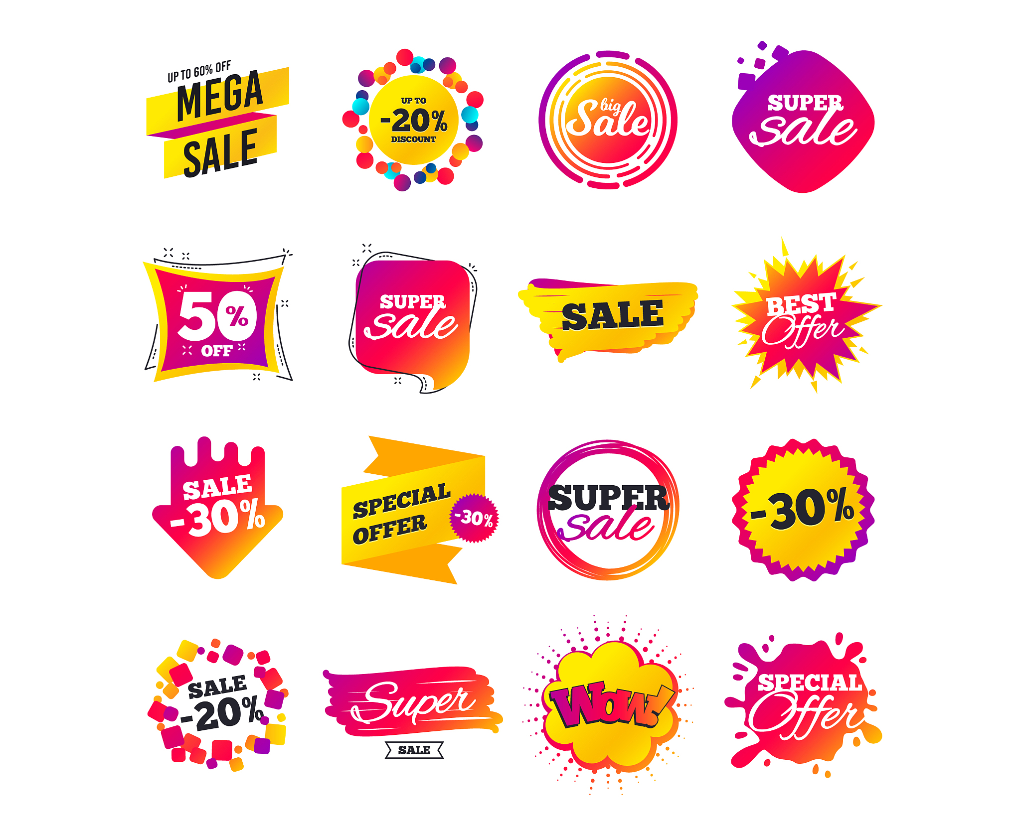 sale banner templates special offer tags