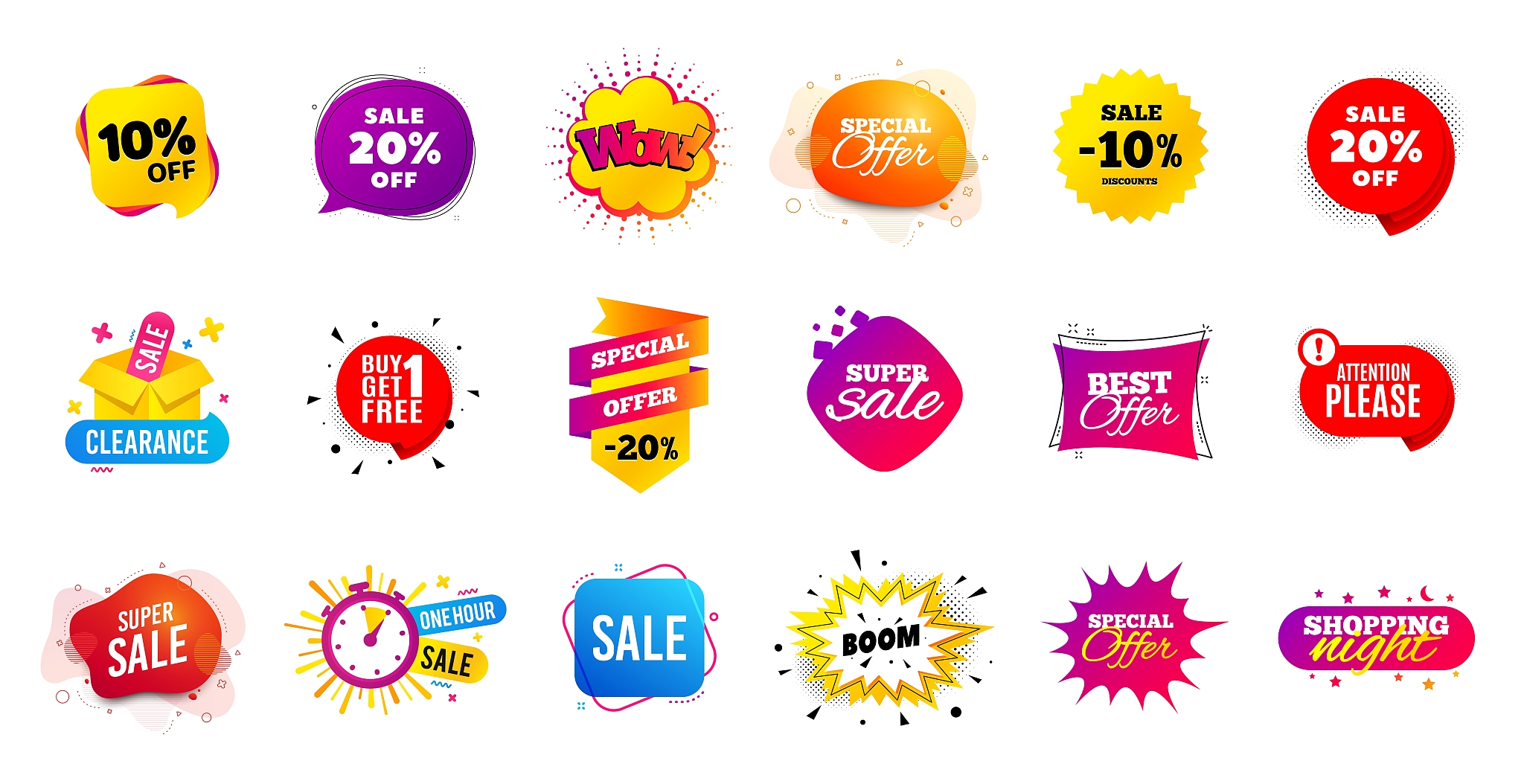 sale offer banner. discounts price tags. coupon promotion templa