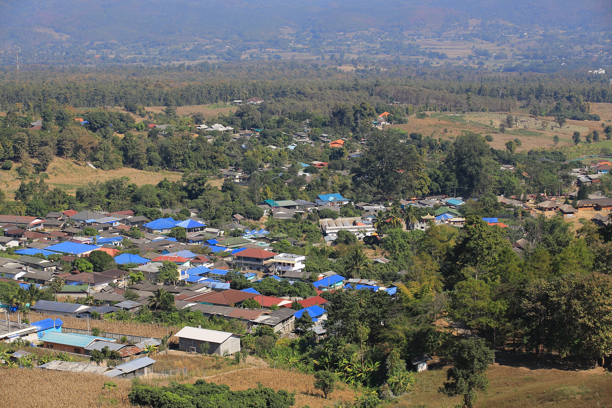 satikhiri village in northern thailand: rural sense
