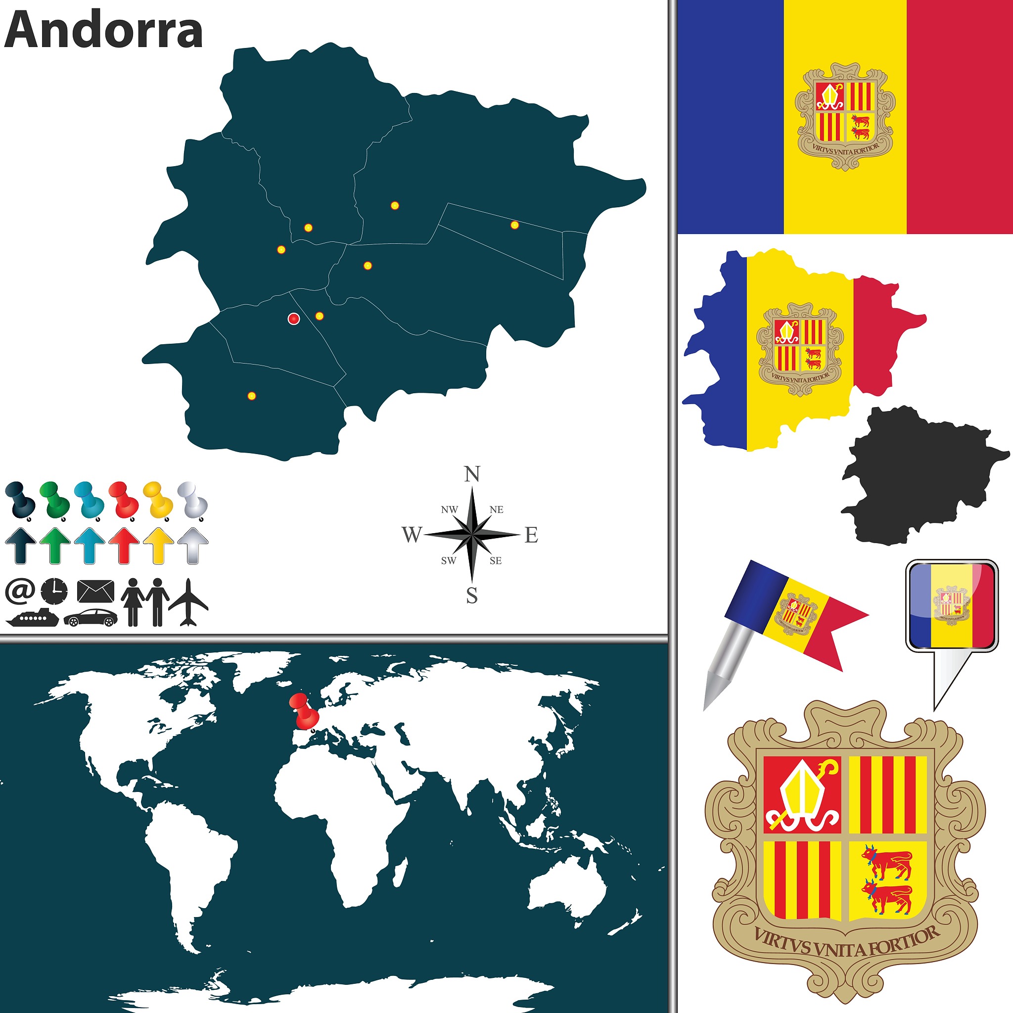map of andorra