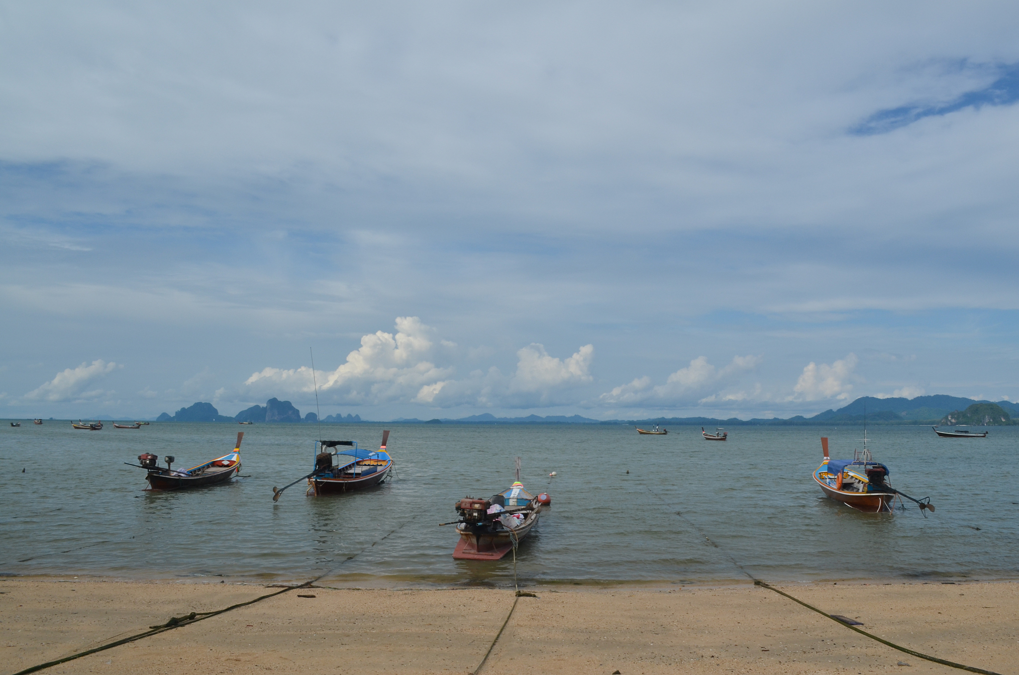 fishing boats on the beach