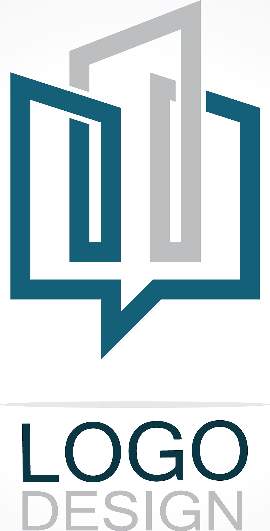 line building chat logo