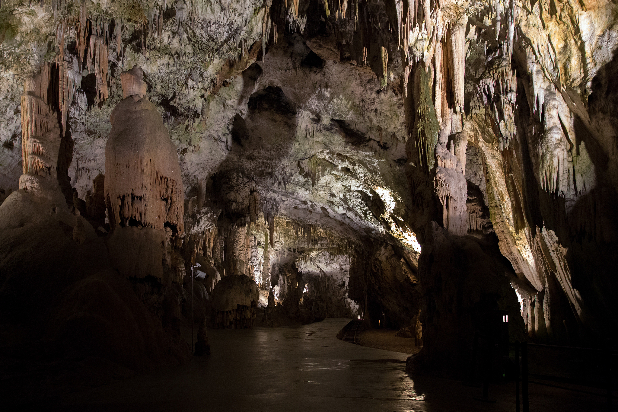 beautiful underground karst cave