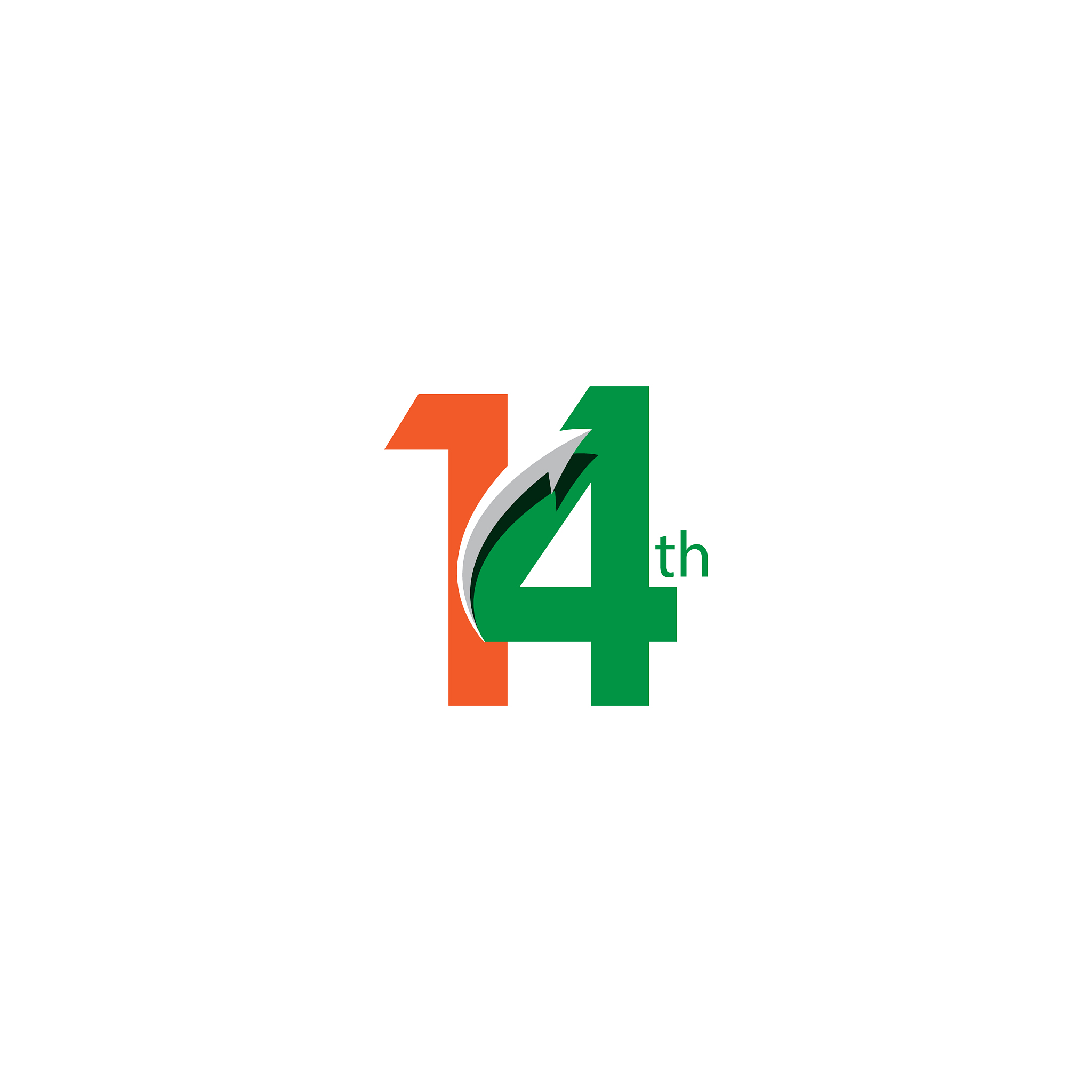 14 year anniversary template design