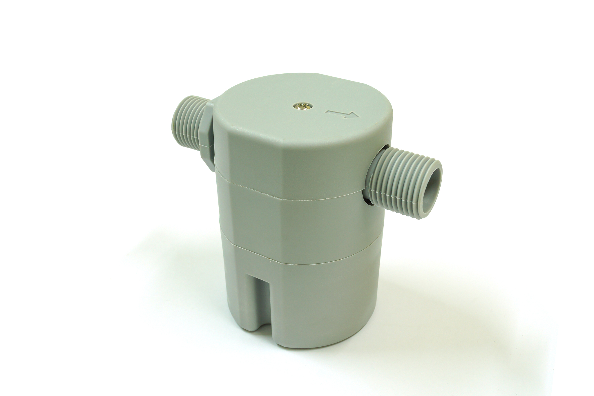 float ball valve on white background, isolated.