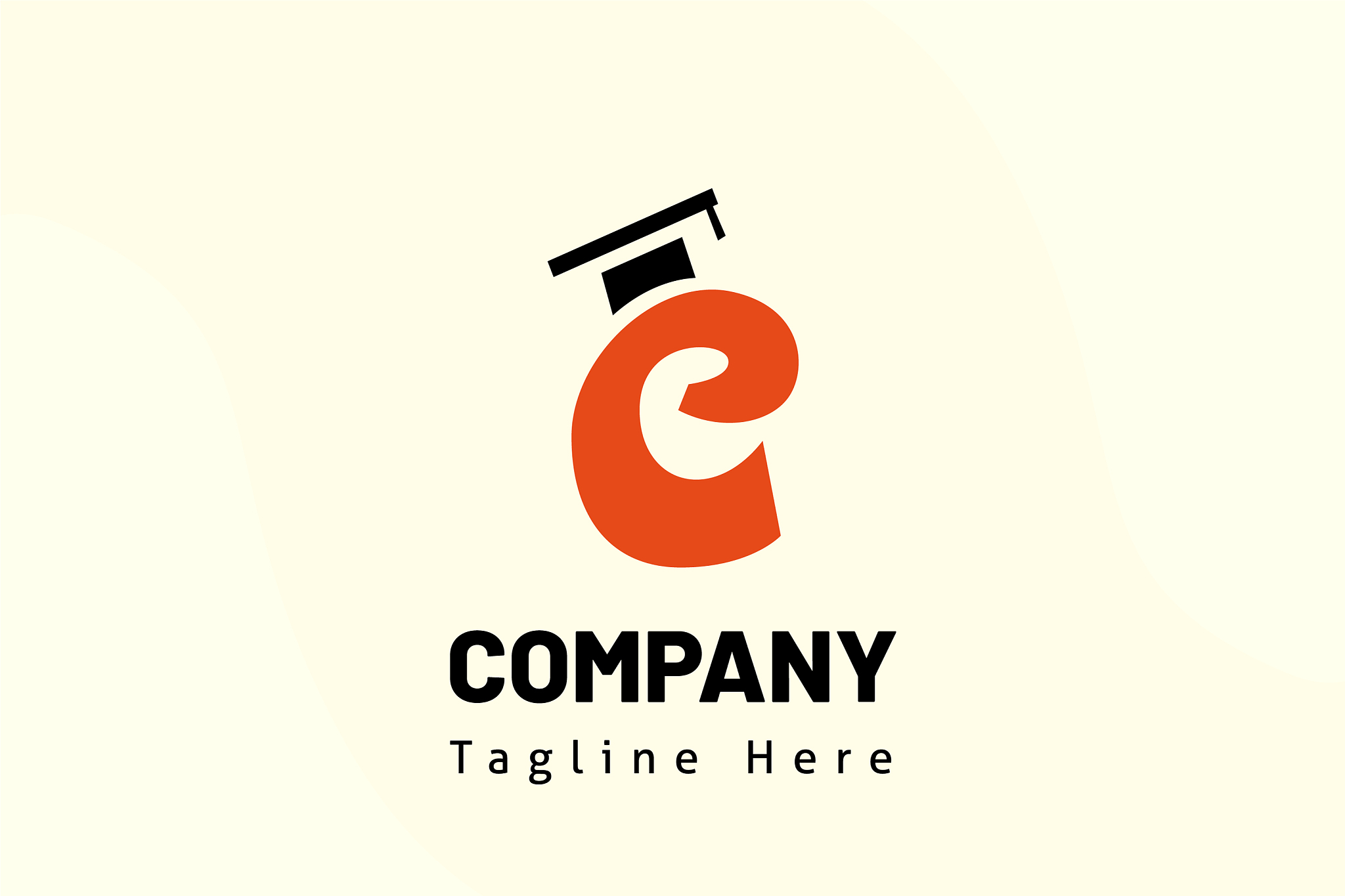 education logo template modern style