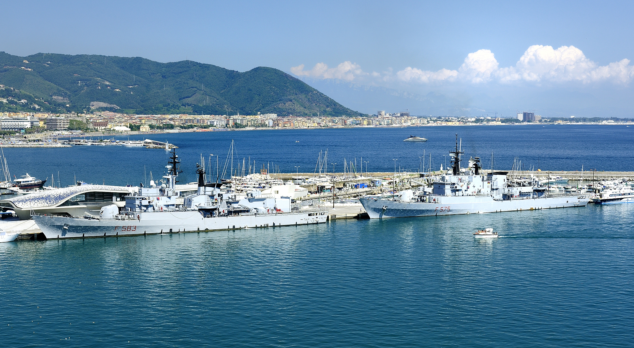 italian frigates in salerno