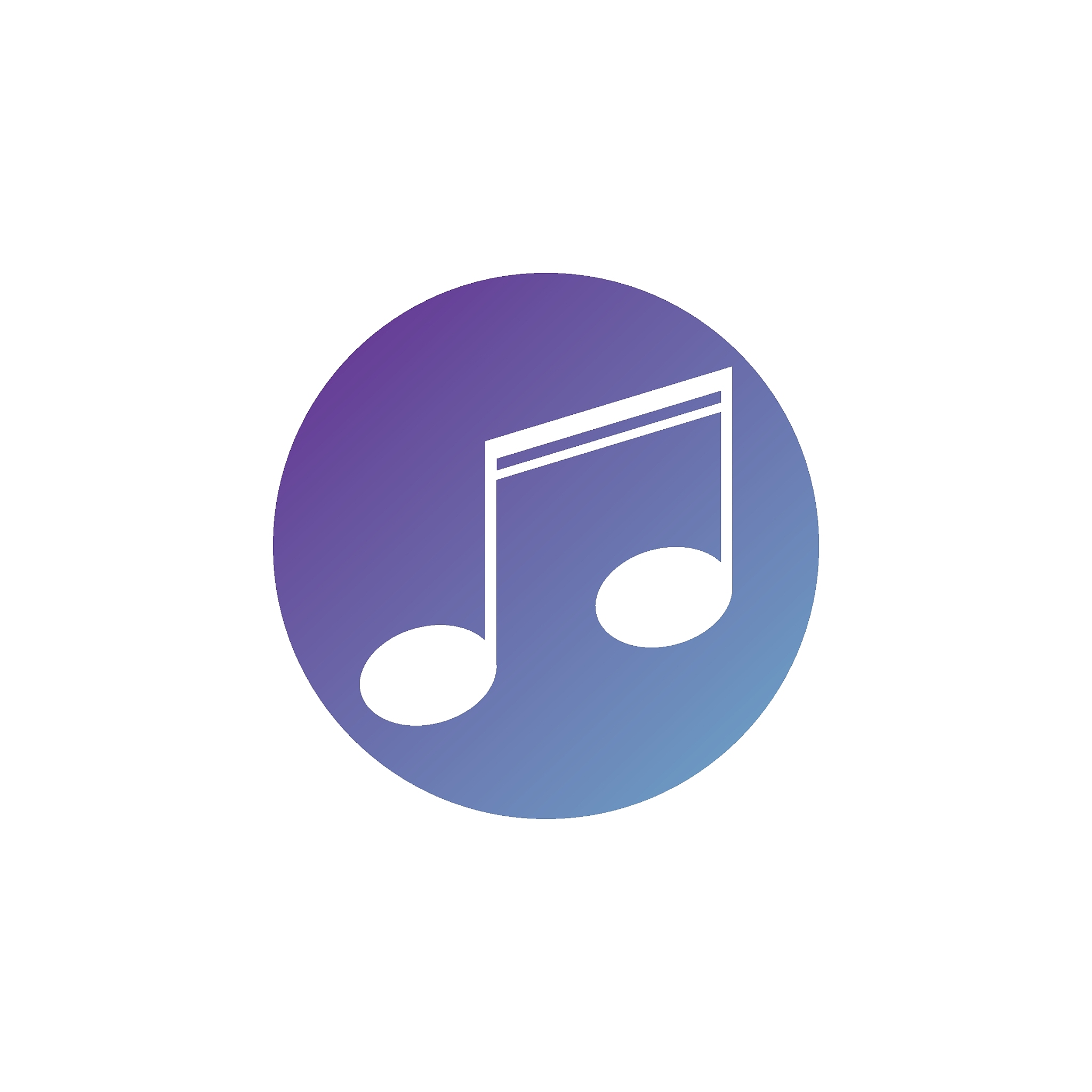 music note icon vector